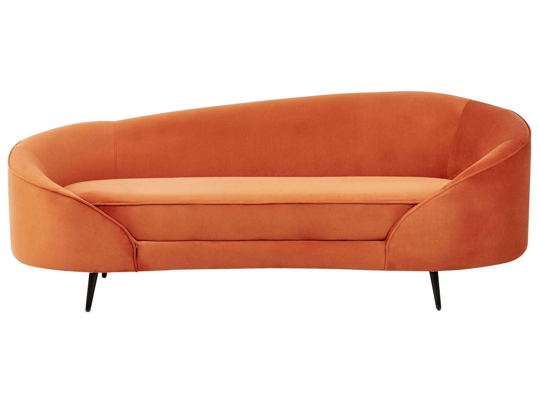 Canapé en velours 3 places Orange L183cmxl85cmxH75cm SNOOV