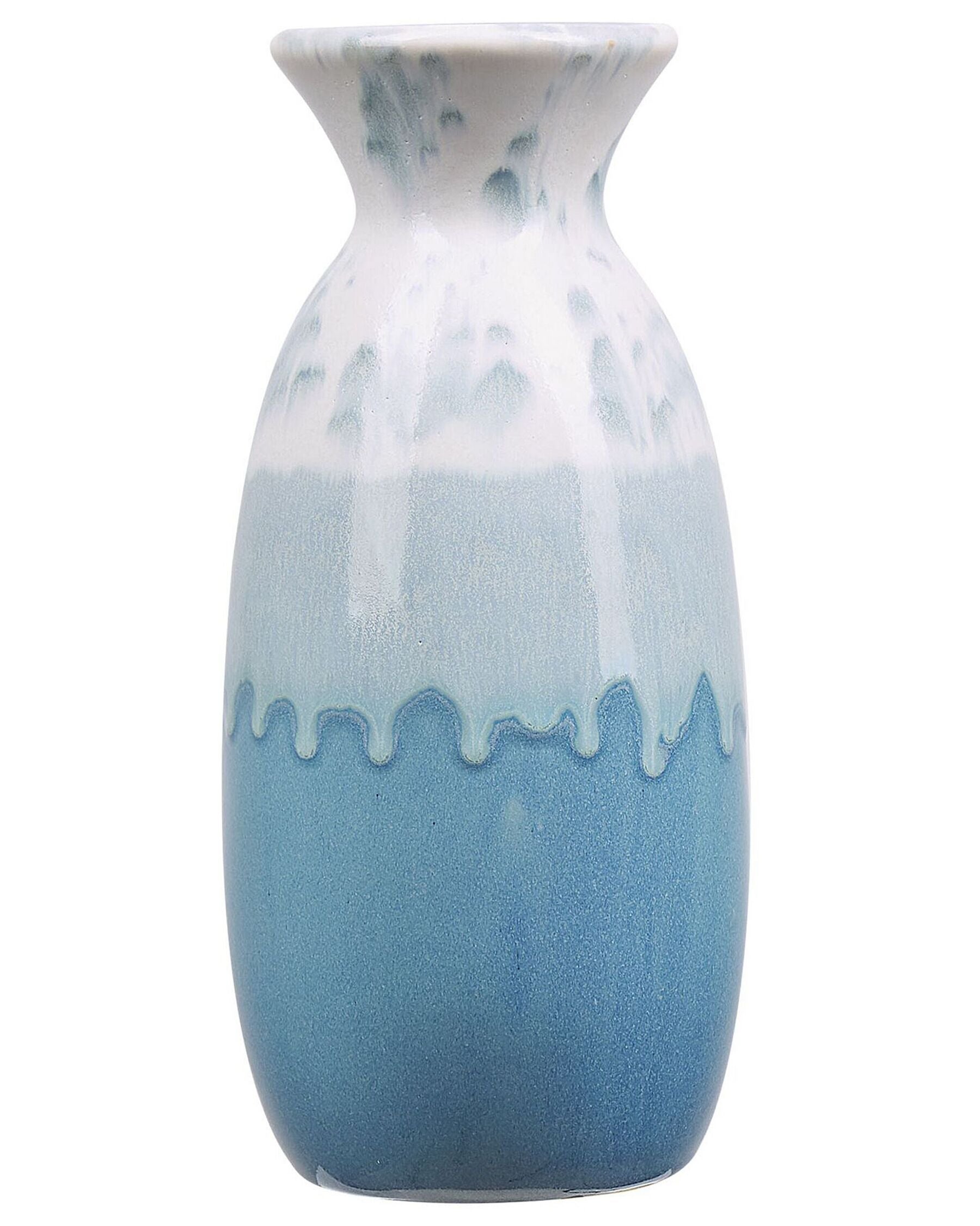 Vase à fleurs en Grès Bleu H25cm POULOS