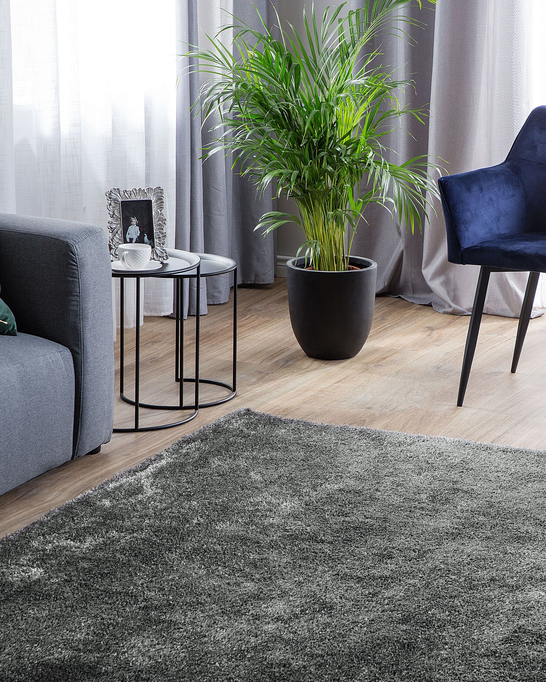 Tapis Gris foncé l160xL230cm KENDAL
