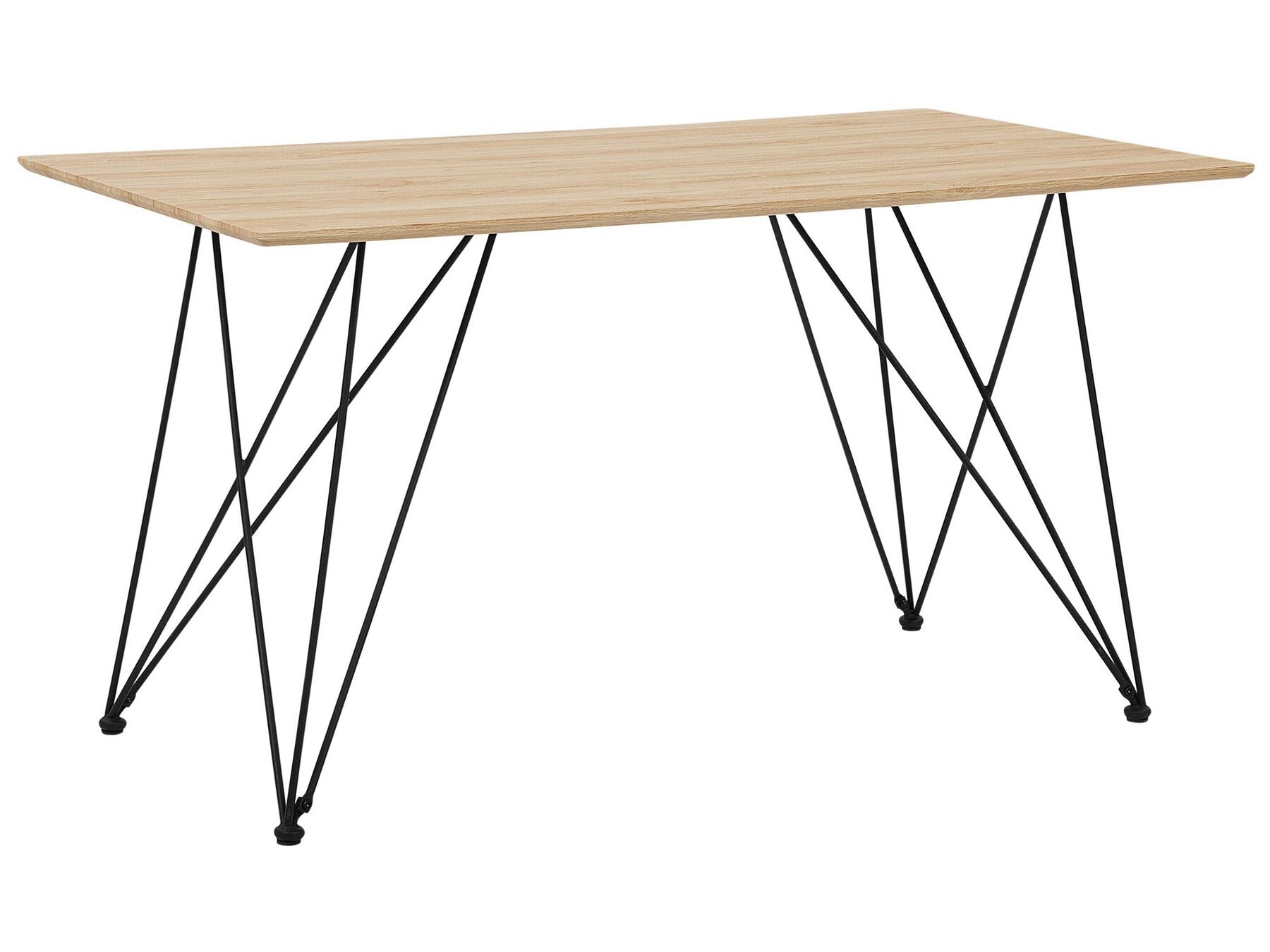 Table à manger en bois Marron clair L140cml80cmxH75cm NOUR