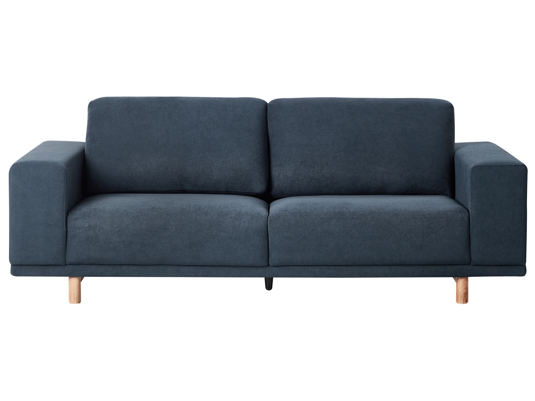 Canapé 3 places en tissu Bleu L220cmxl84cmxH76cm BERGEN