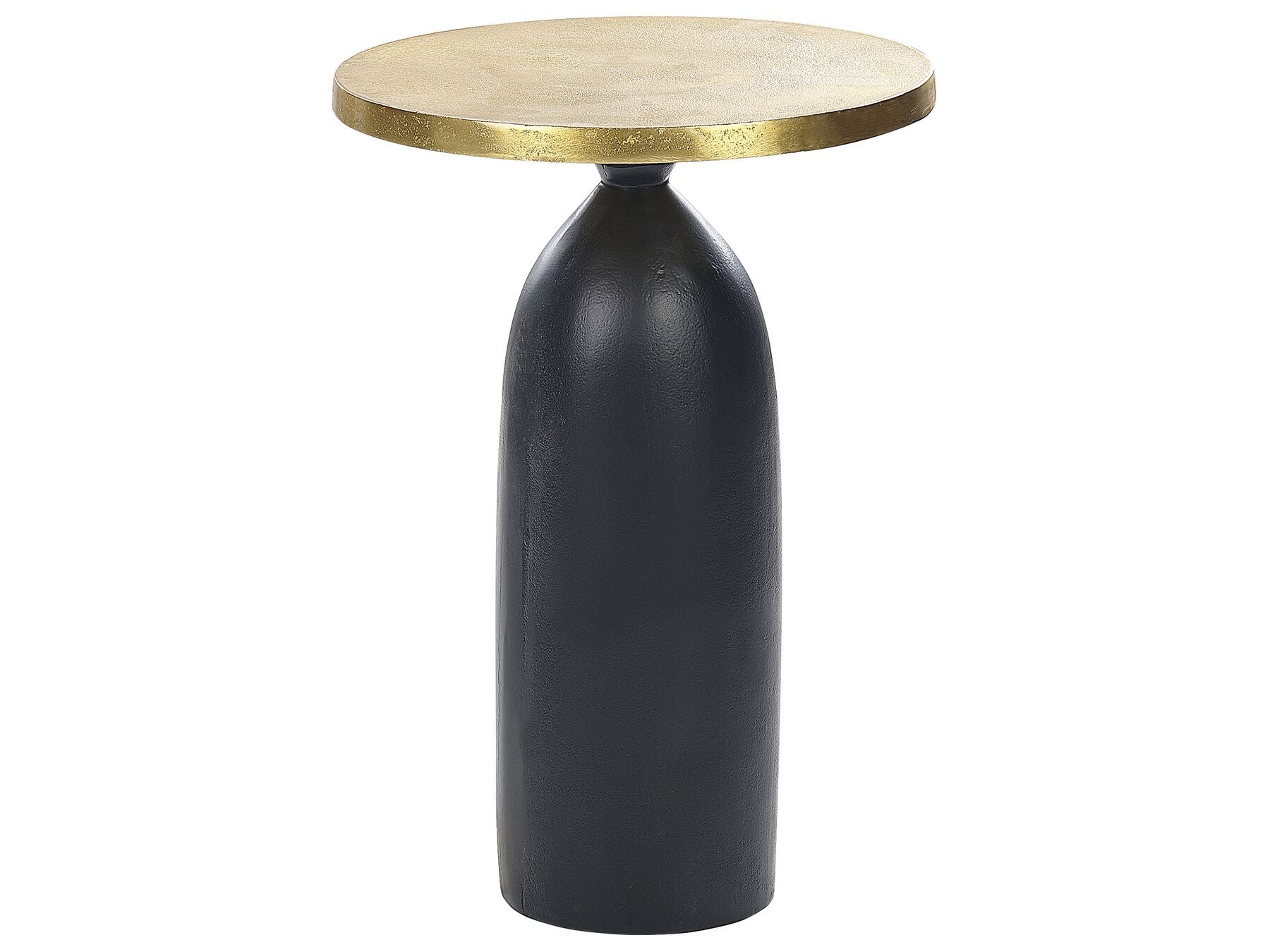 Table d'appoint noir et doré D36cmxH52cm GRAHO