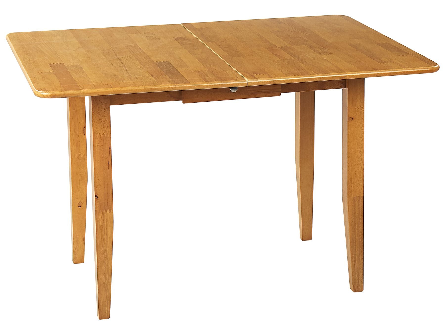Table à manger extensible en bois d'hévéa Marron de L90cm à L120cm MASIO
