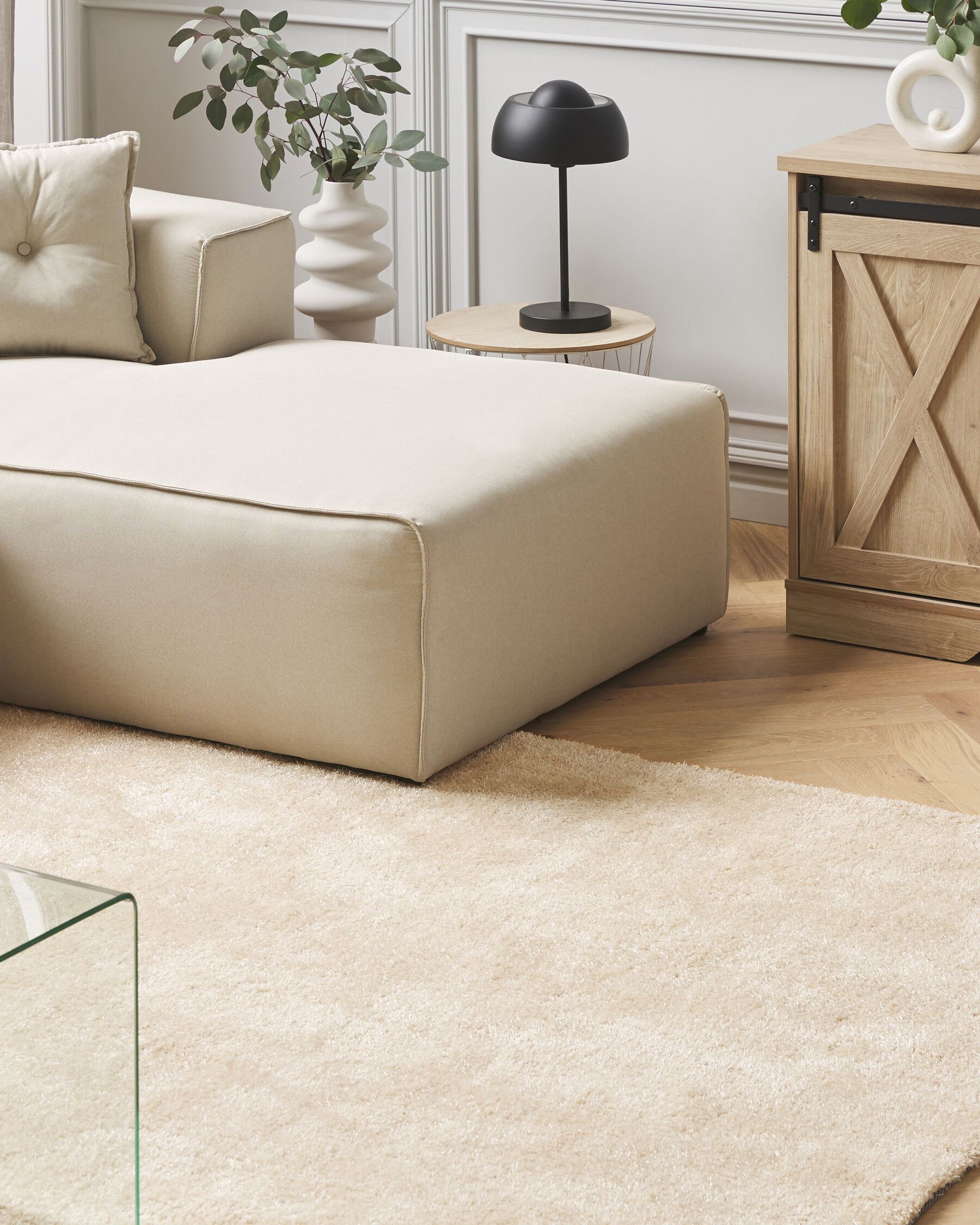 Tapis beige clair l160xL230cm KENDAL