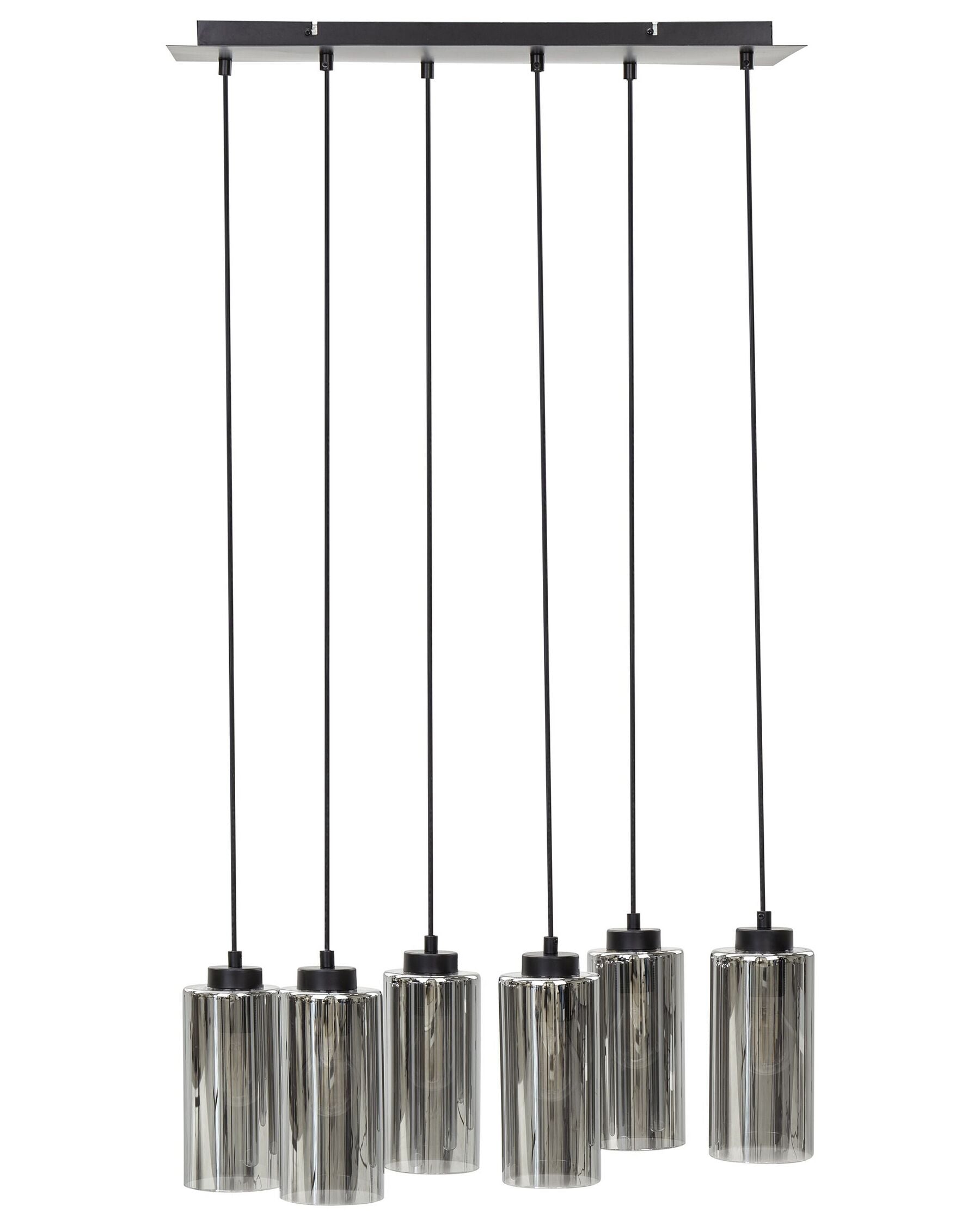 Lampe suspension en Verre Gris et Métal SAIRO