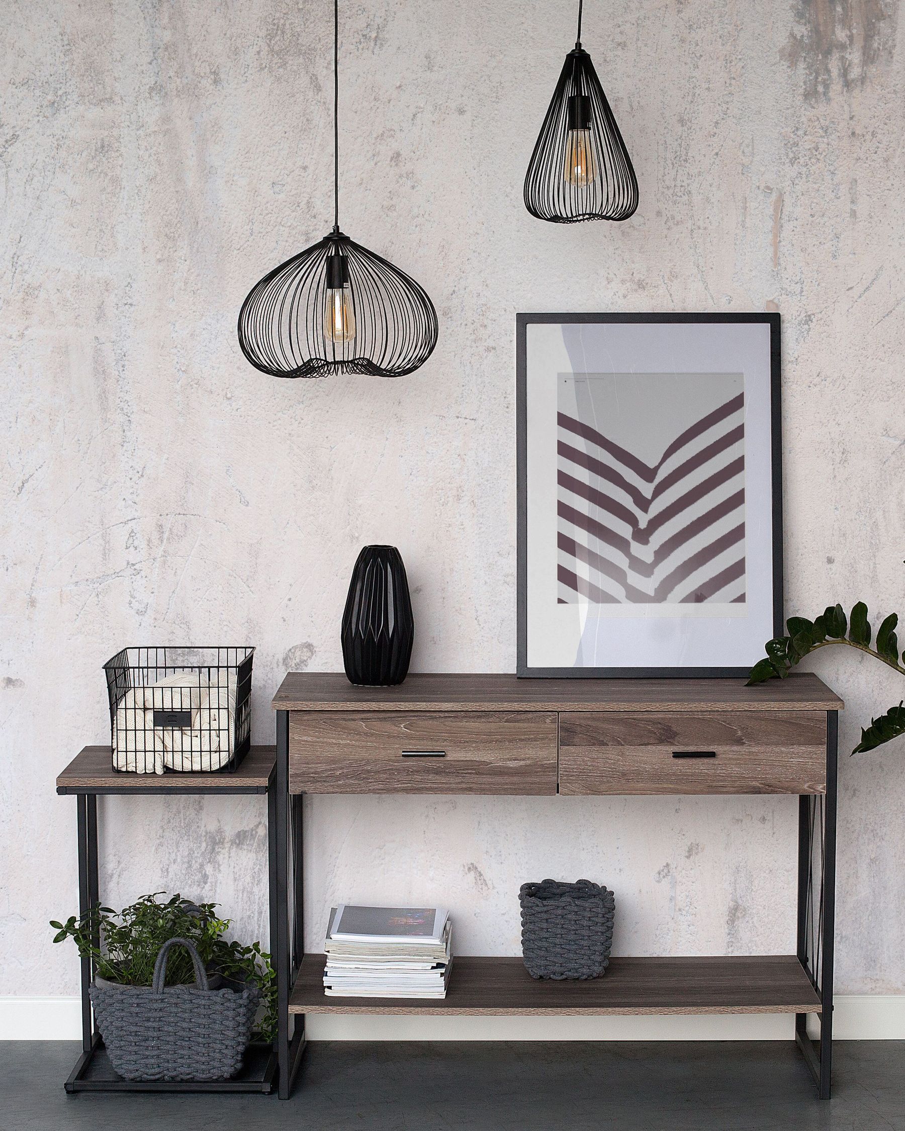 Lampe suspension en Métal Noir KOUNDA
