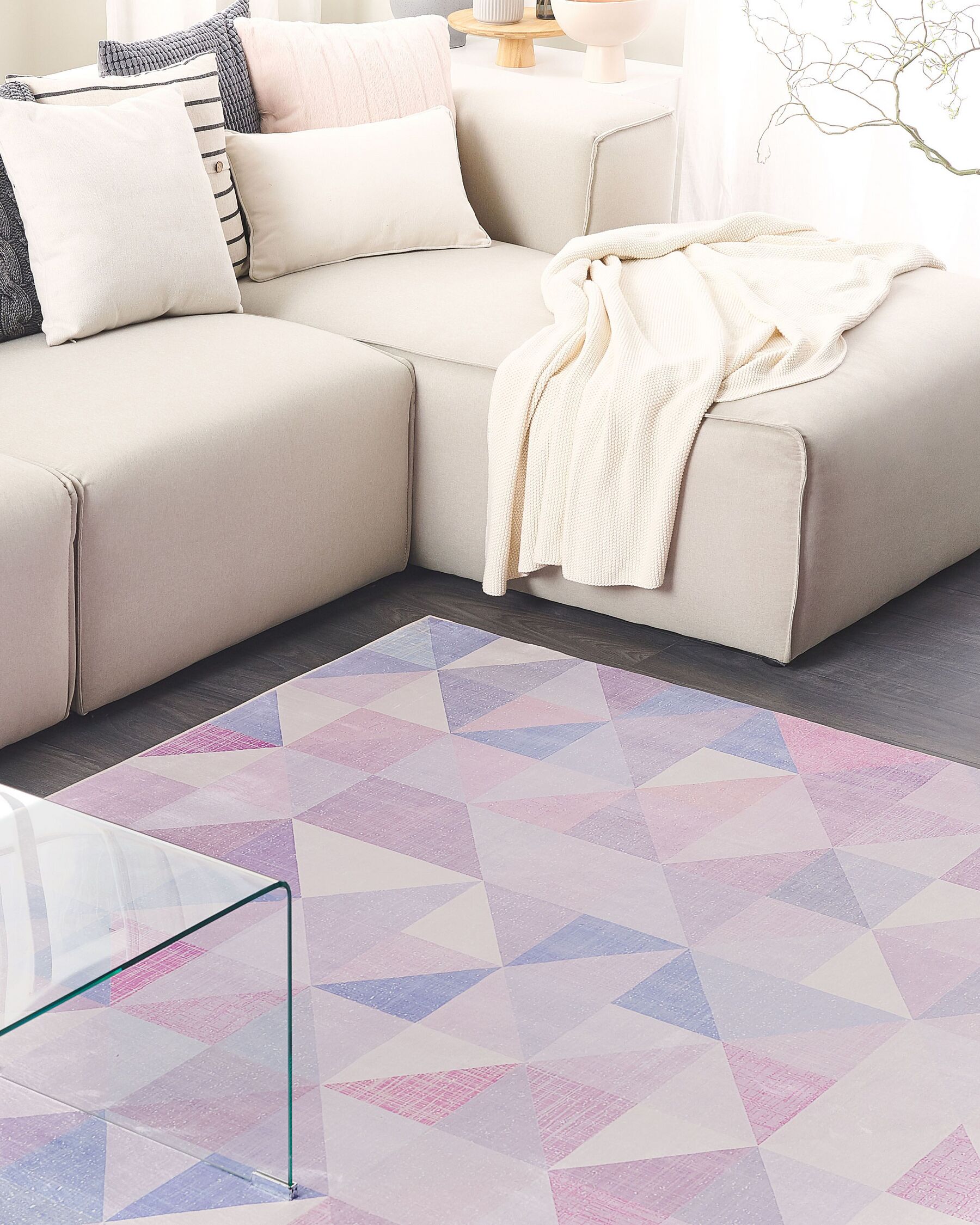 Tapis Gris Bleu l160cmxL230cm LANIB