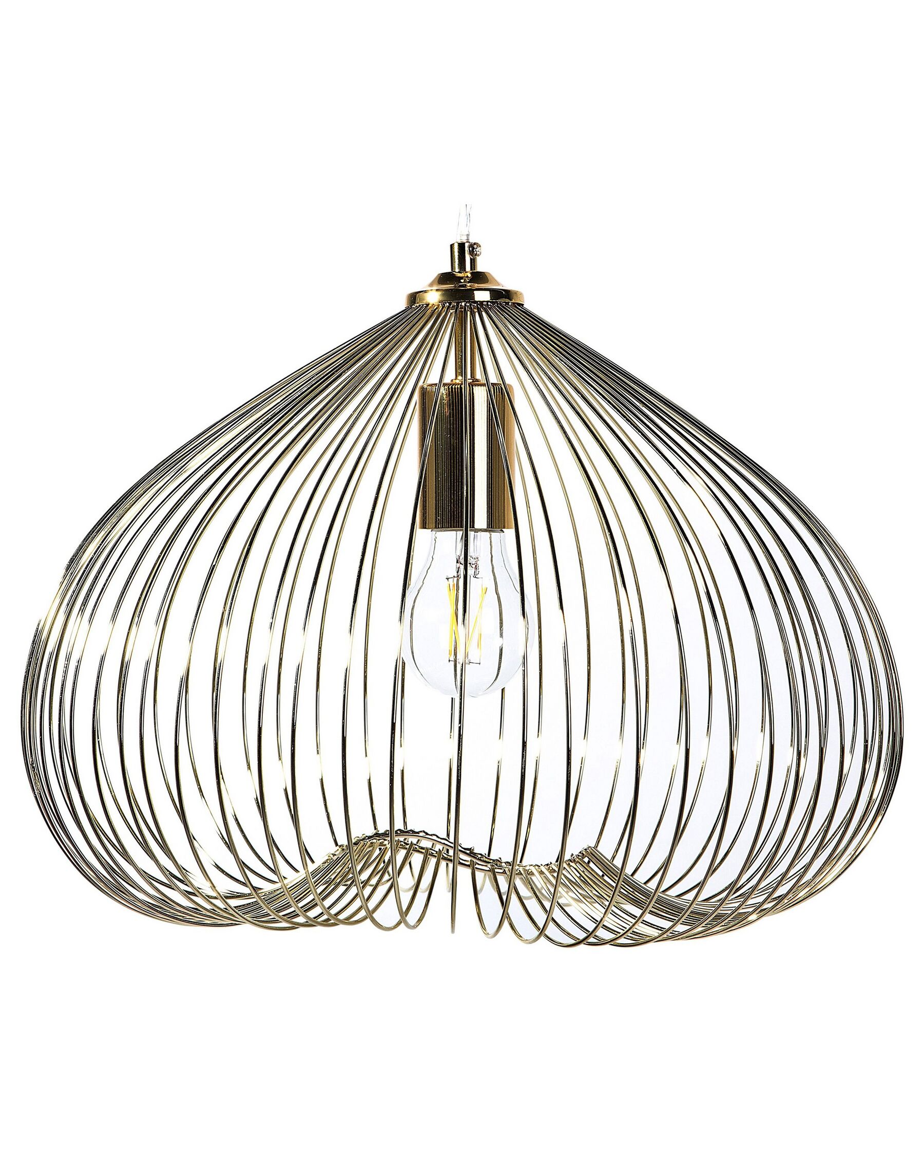 Lampe suspension en Métal Doré KOUNDA