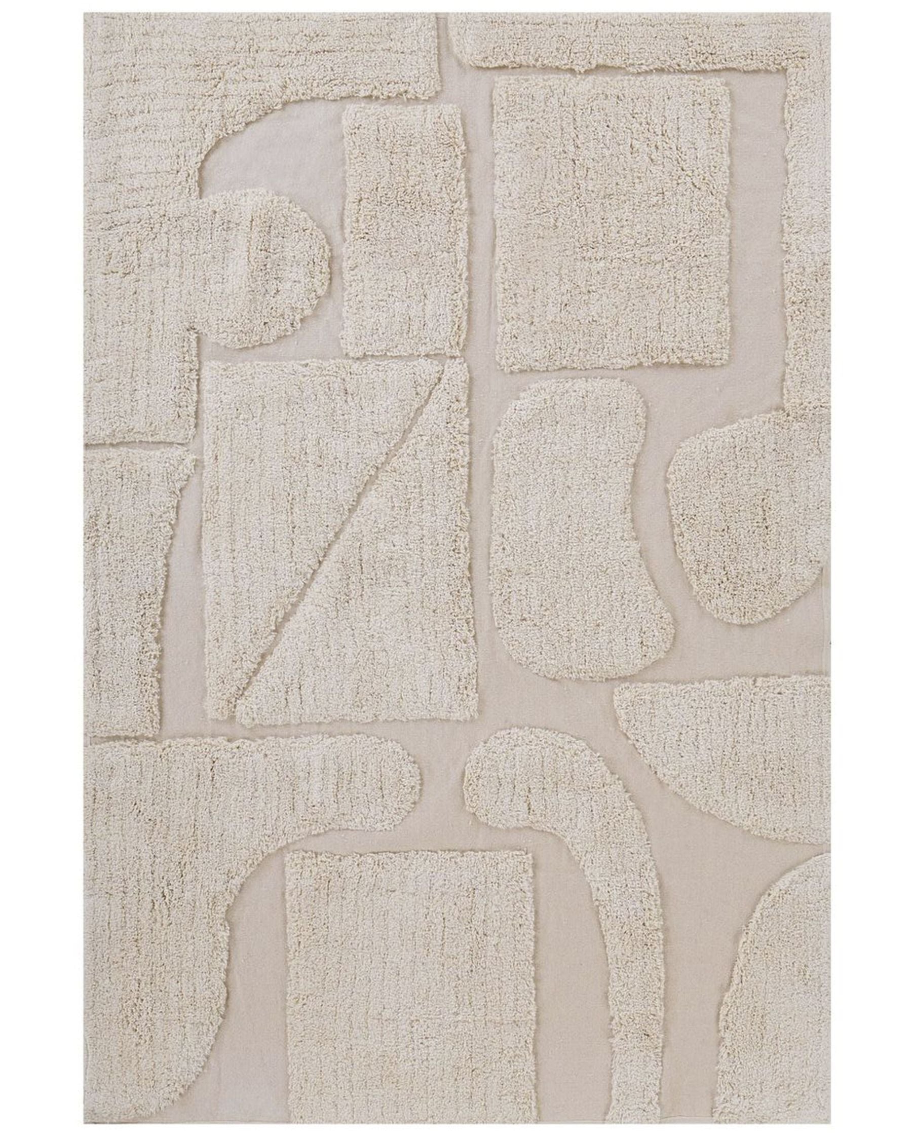 Tapis en coton Beige l160cmxL230cm GOUNA