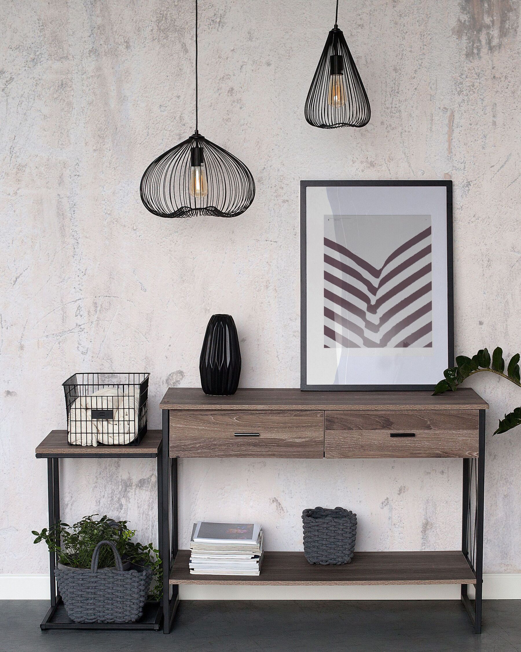 Lampe suspension en Métal Noir SOUNDA