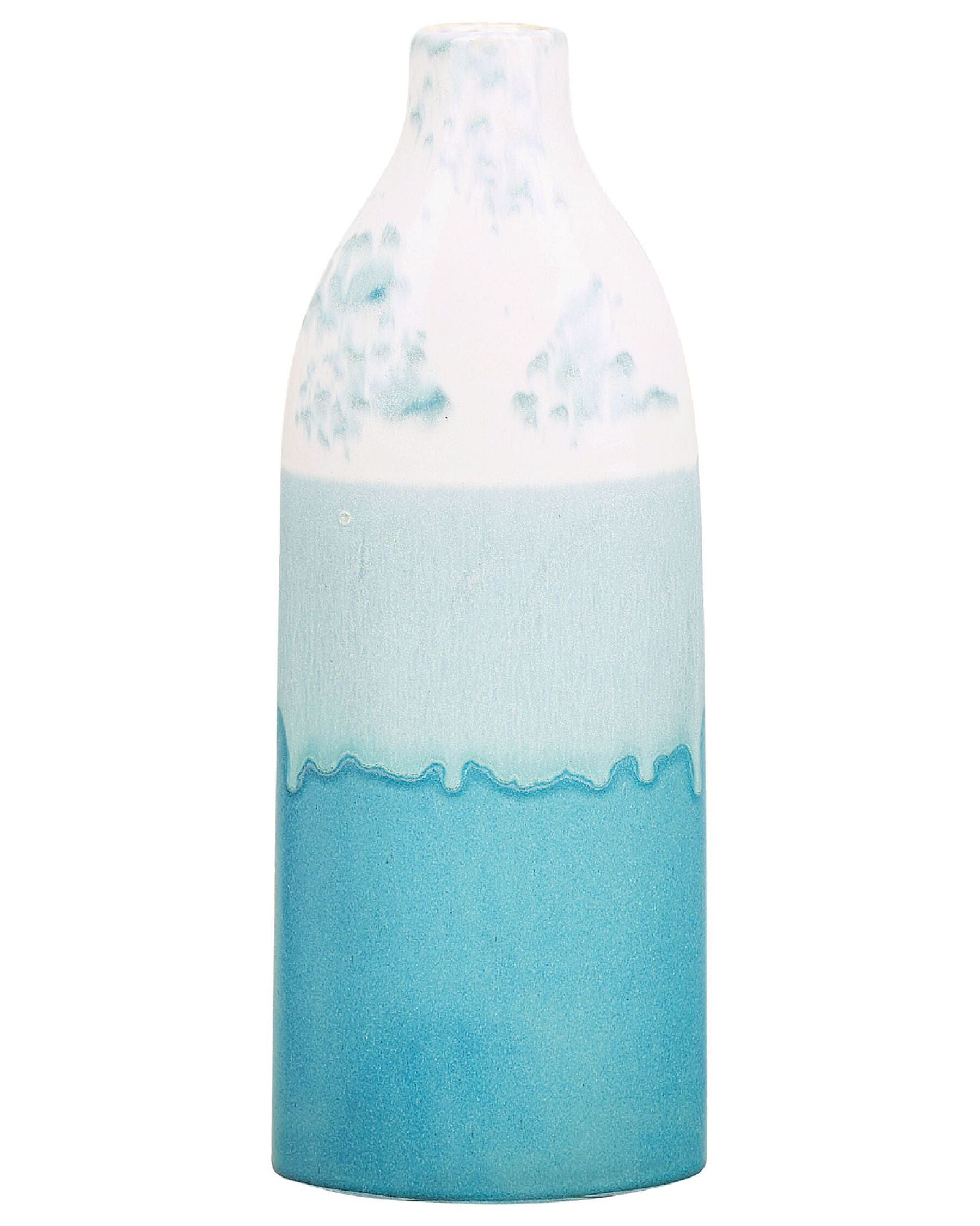 Vase à fleurs en Grès Bleu H35cm POULOS