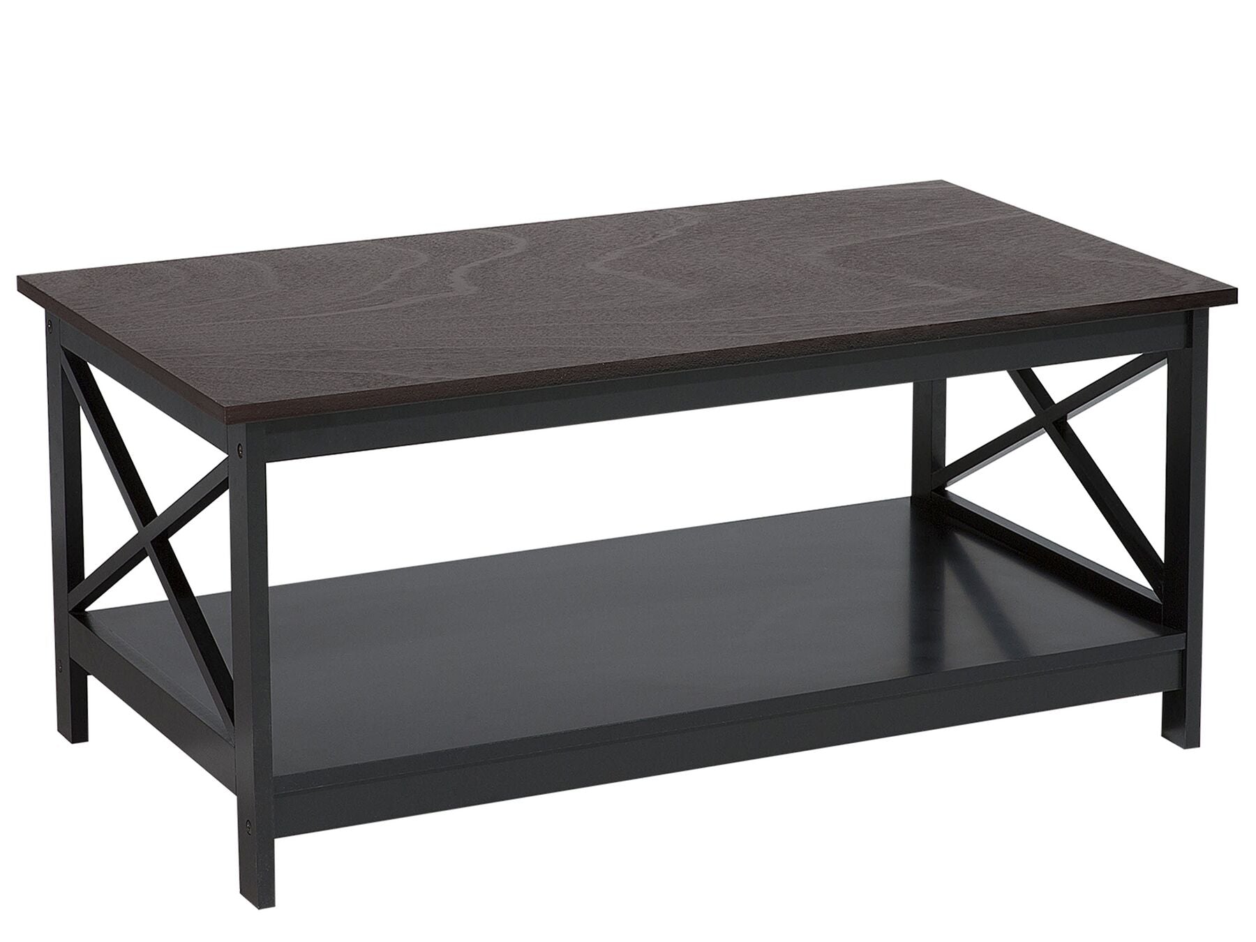 Table basse en bois Noir L100cmxl55cmxH45cm BATEN