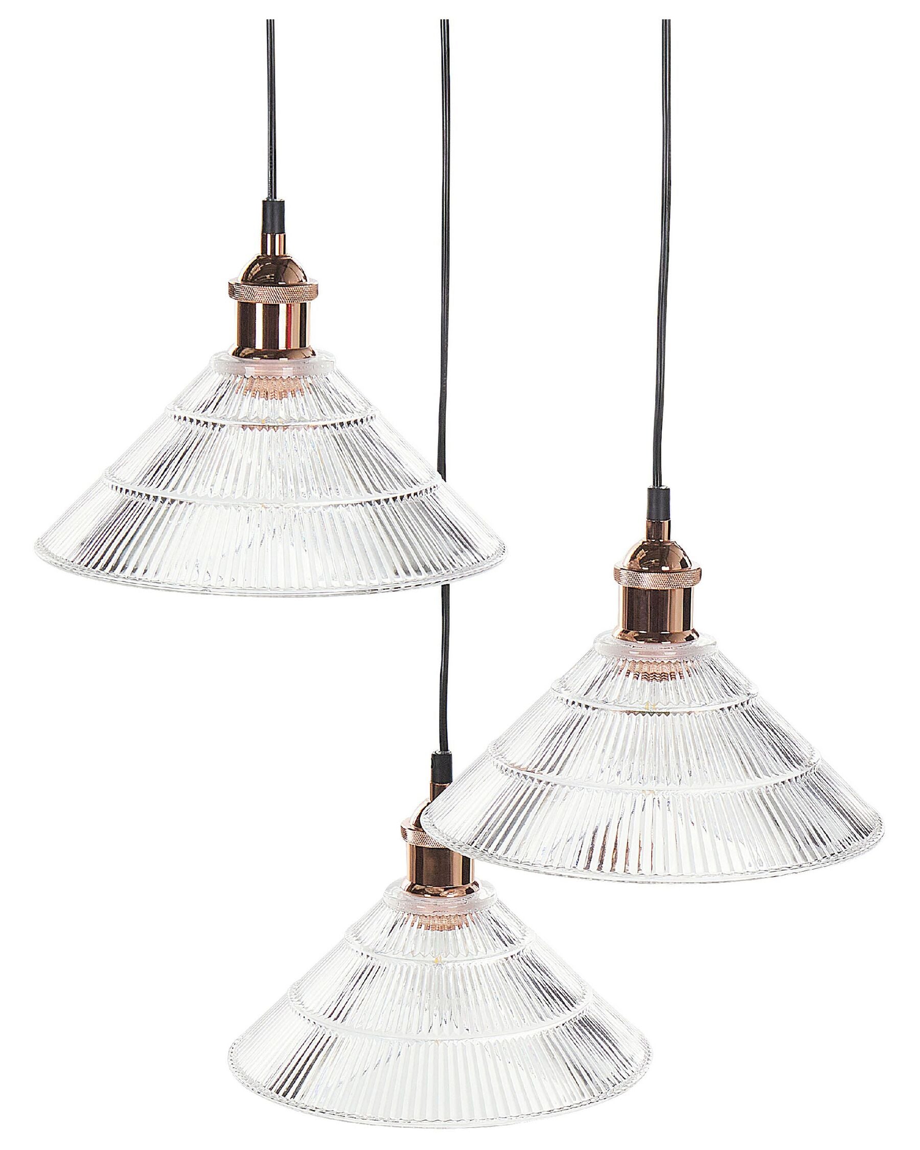 Lampe suspension en Verre et Cuivré NERTA