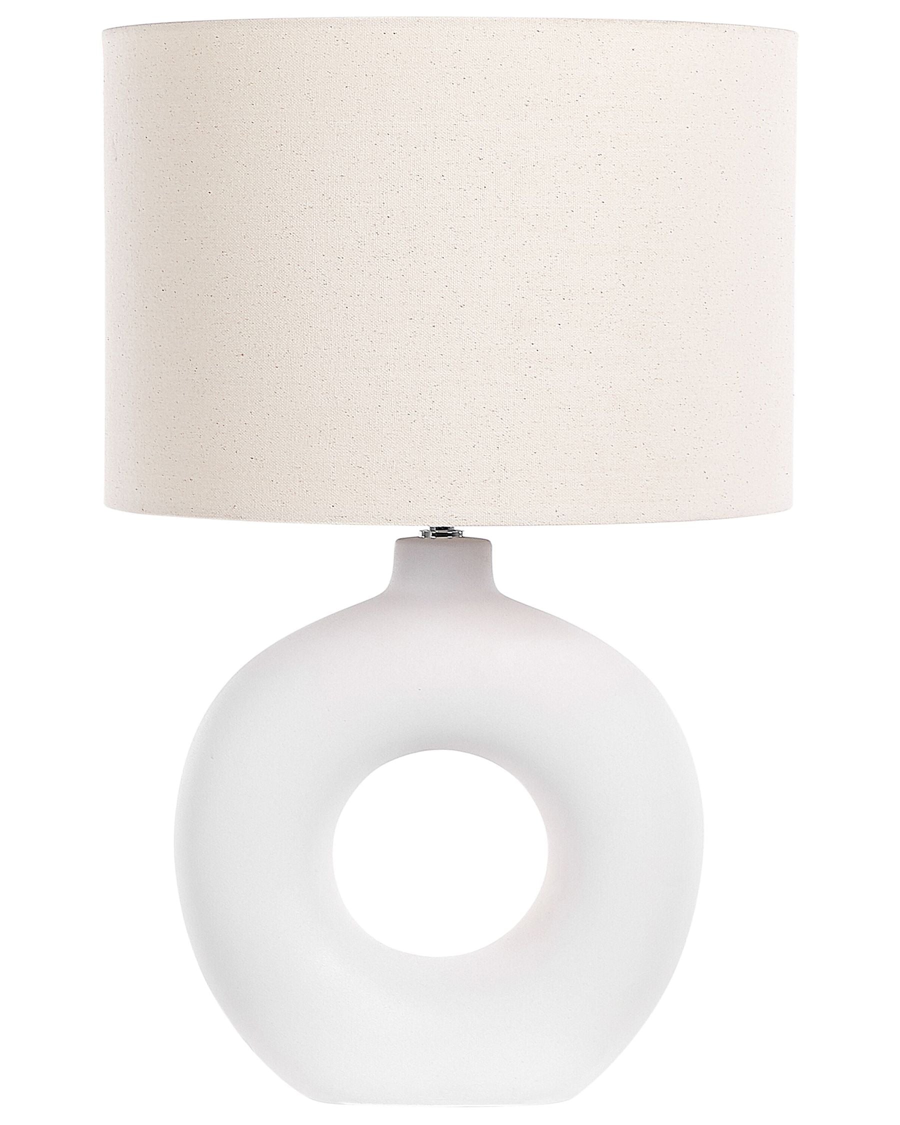 Lampe à poser en Céramique Blanc H58cm ZOUJE
