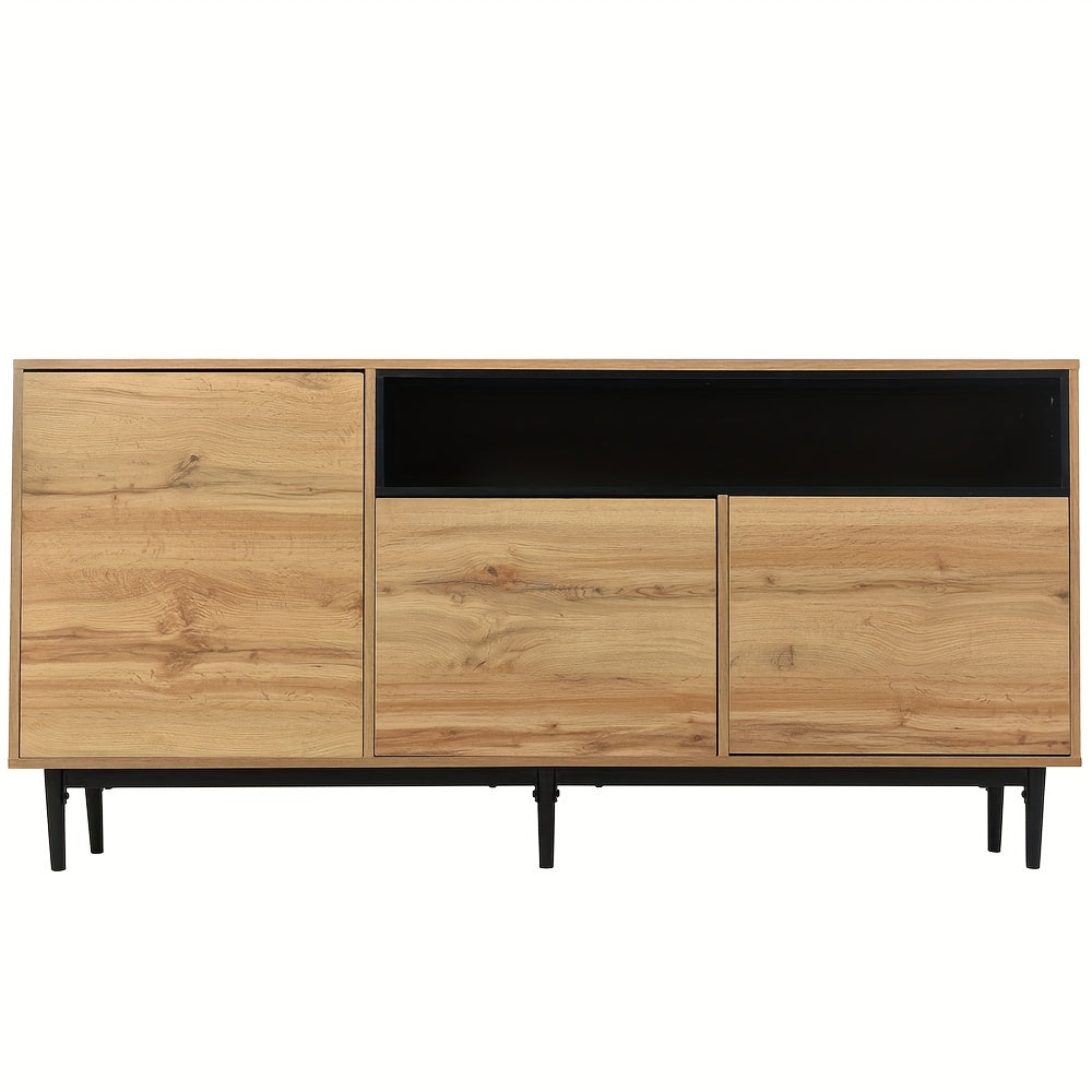 Buffet Moderne en Bois L160xl35xH76cm ROYA