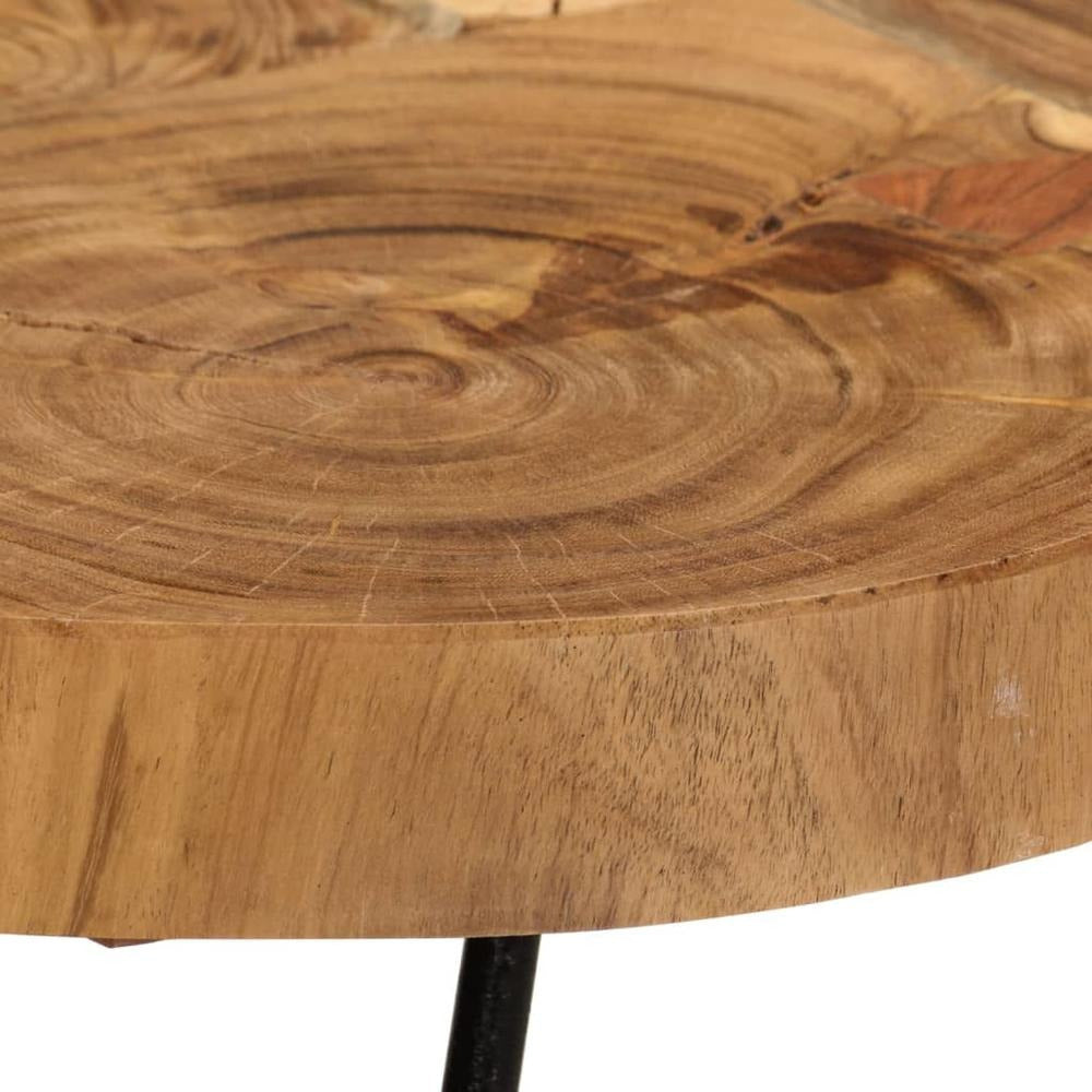 Table Basse Bois D'acacia Massif L83xl54xH36cm VAHIA