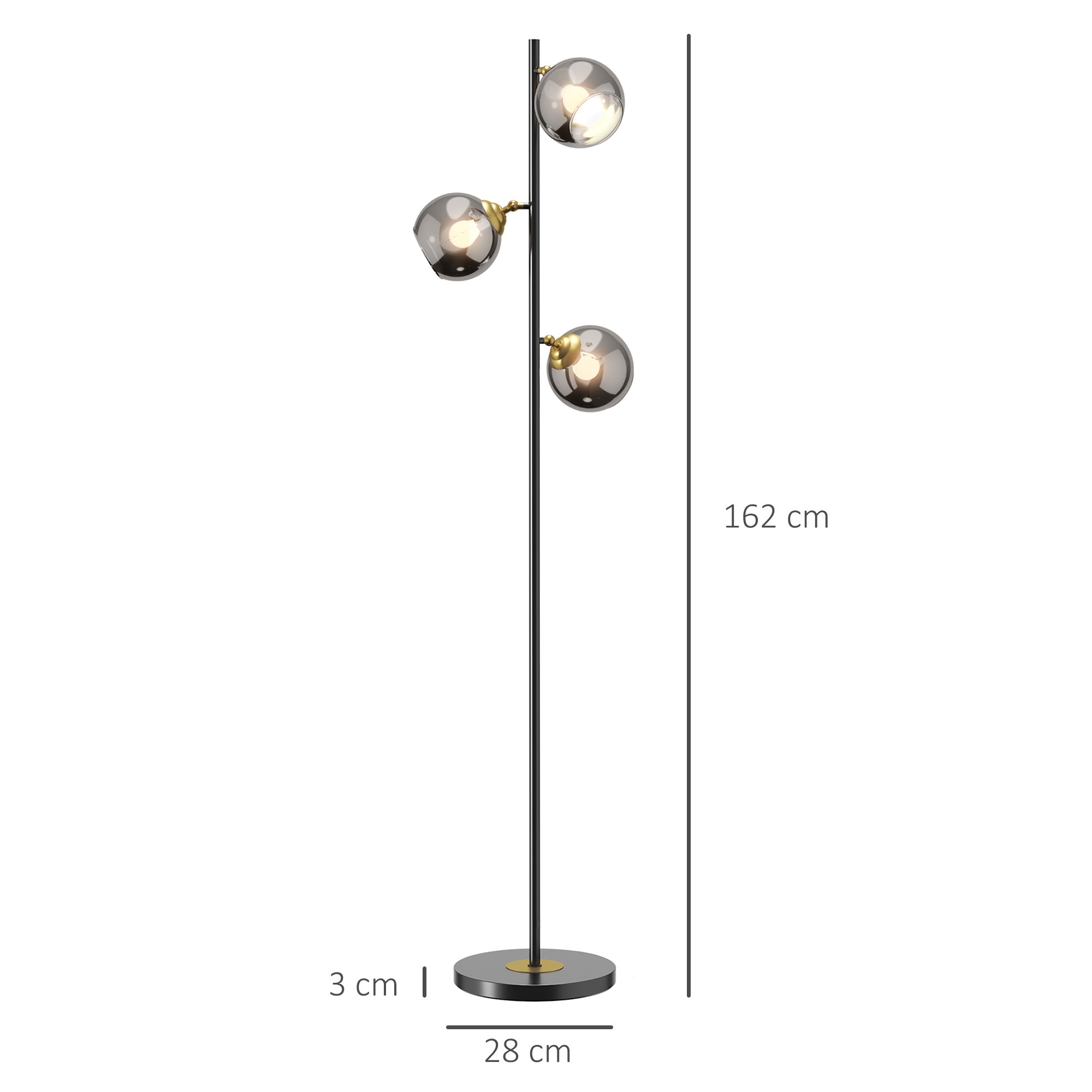 Lampadaire Moderne En Métal H162cm GLOB