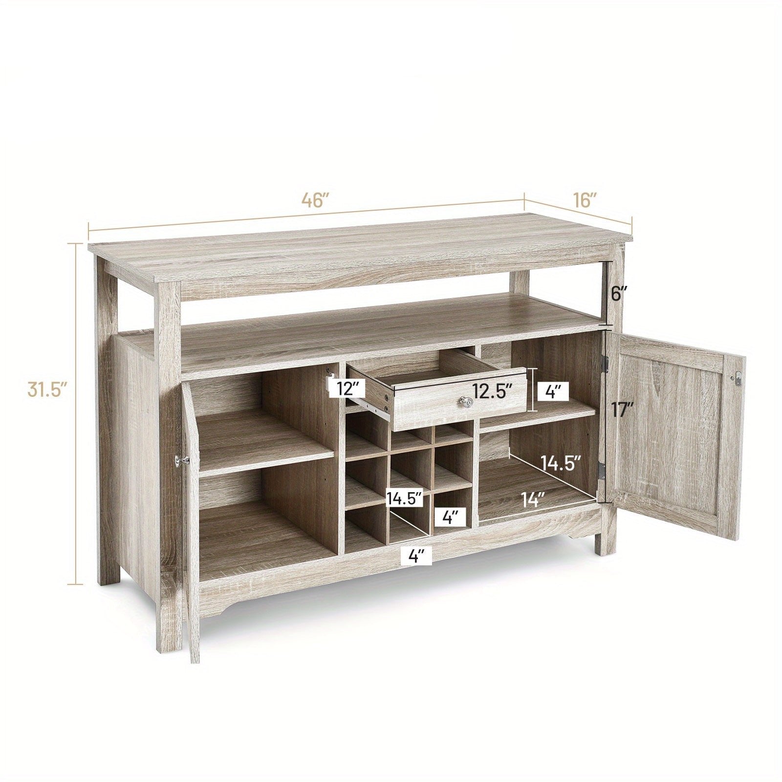 Buffet Bahut L117xl41xH80cm PURA