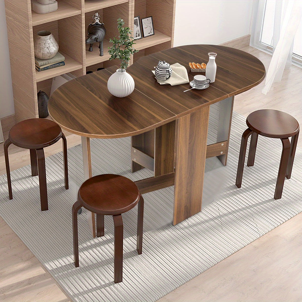 Table à Manger Pliante (6 personnes) L164xl80xH75cm TOON