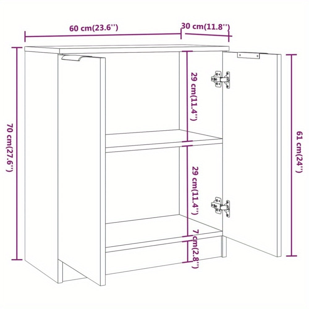 Ensemble de 3 Buffets en Chêne L180xl30xH70cm SONA