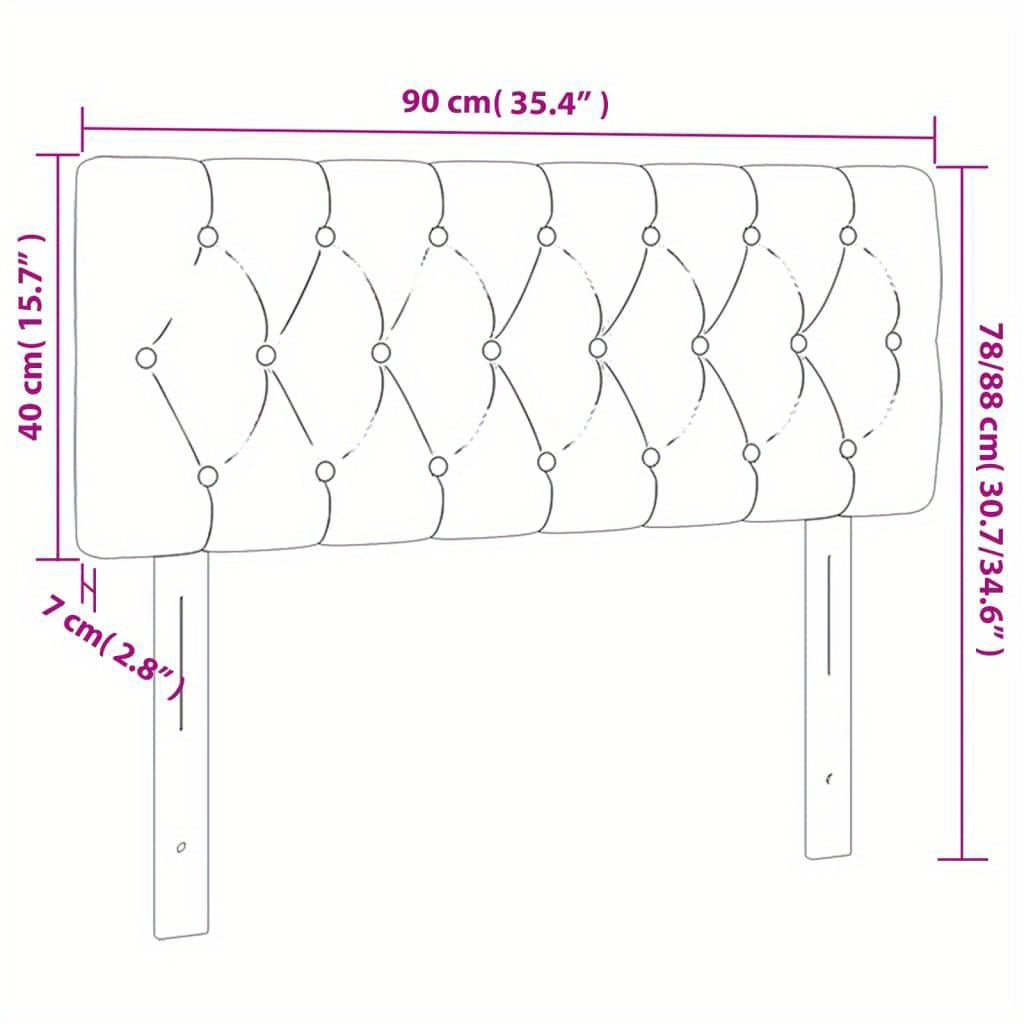 Tête de Lit Ajustable et Élégant L90cmxH40cm LOG