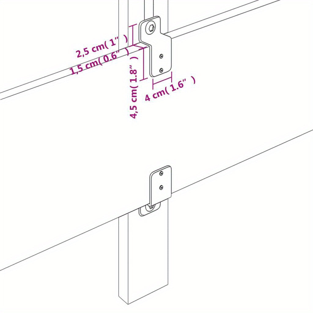 Tête de Lit Ajustable et Élégant L90cmxH40cm LOG