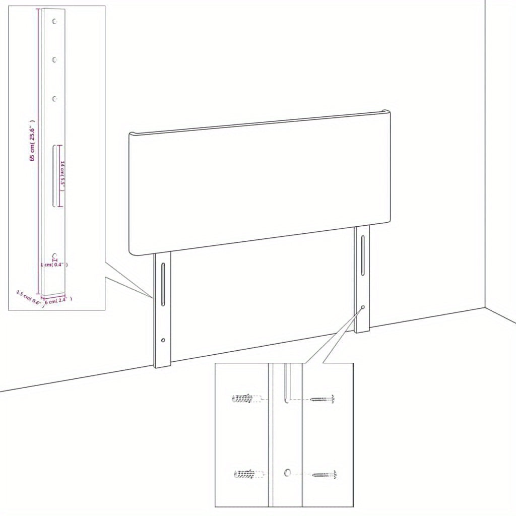 Tête de Lit Ajustable et Élégant L90cmxH40cm LOG