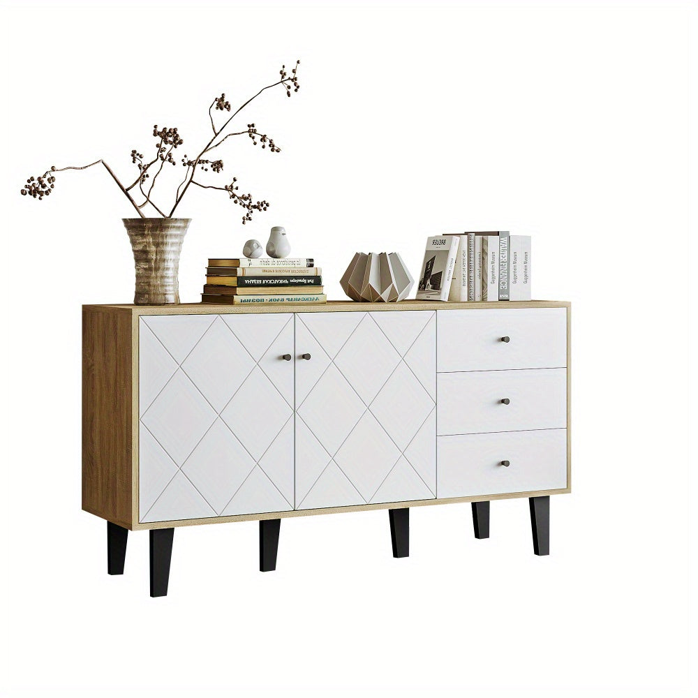 Buffet Moderne Élégant et Fonctionnel L142xl42xH81cm LYLY