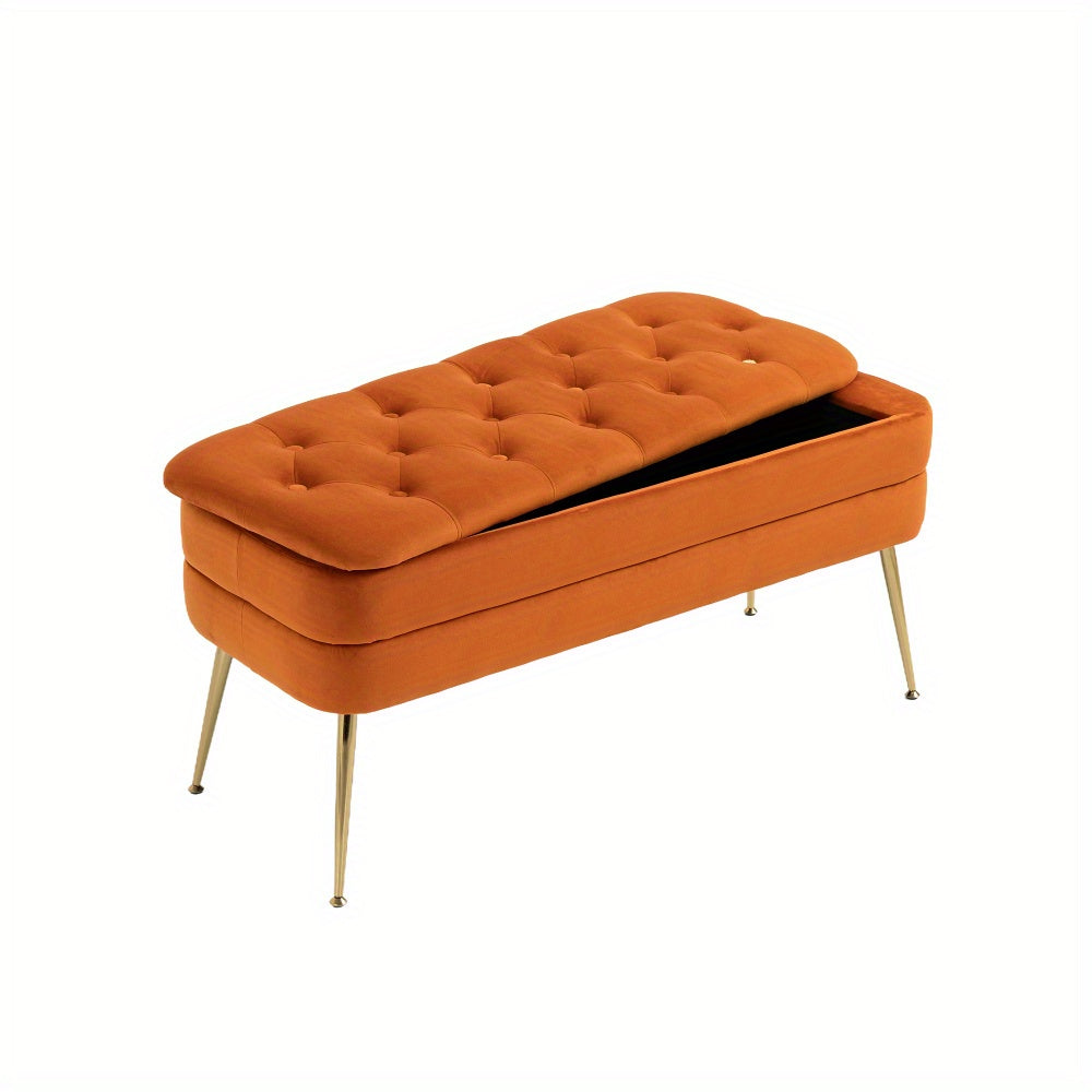 Banc en Tissu Rembourré L100xl40xH45cm DELI