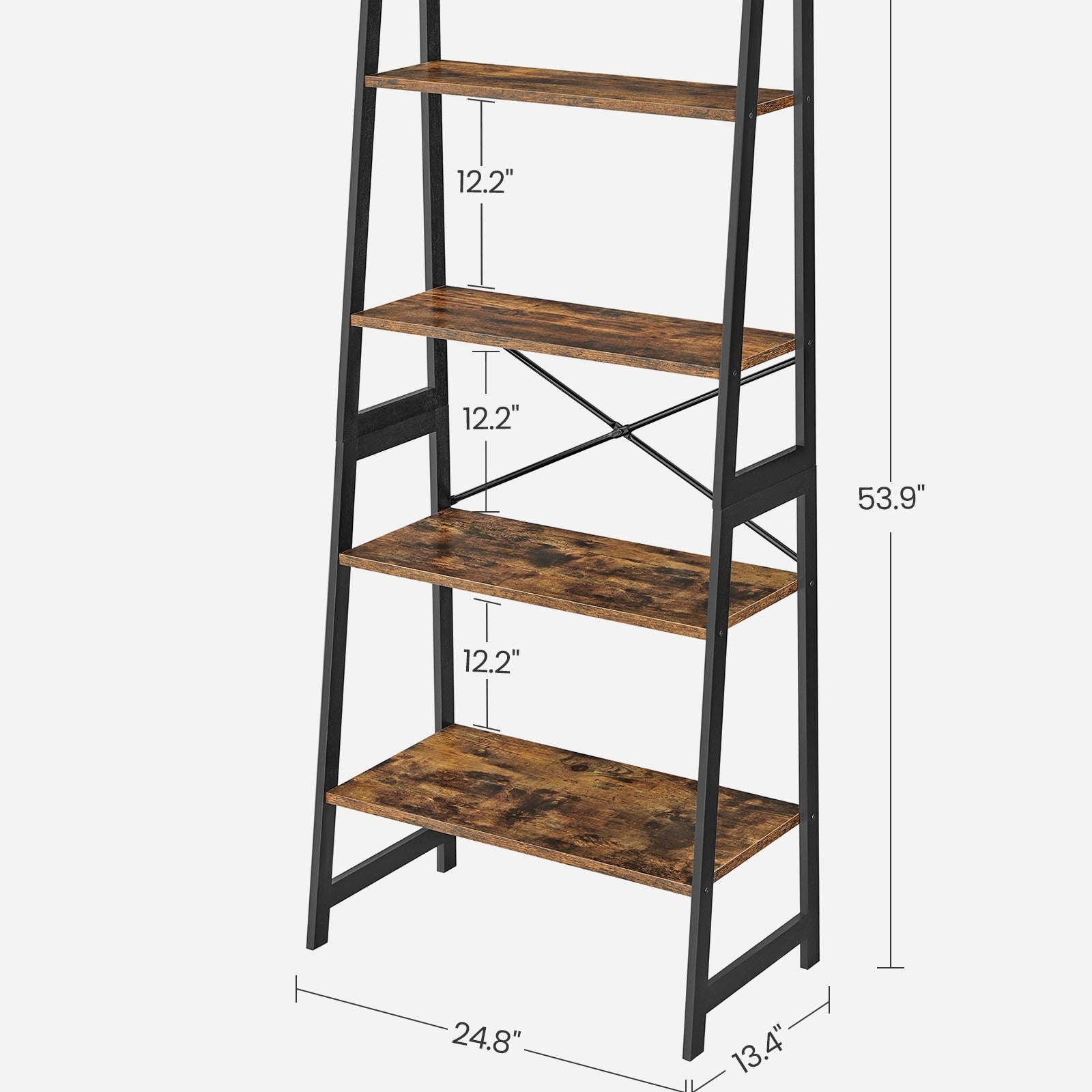 Étagère de Rangement Bambou à 4 étages L63xl34xH137cm VANA