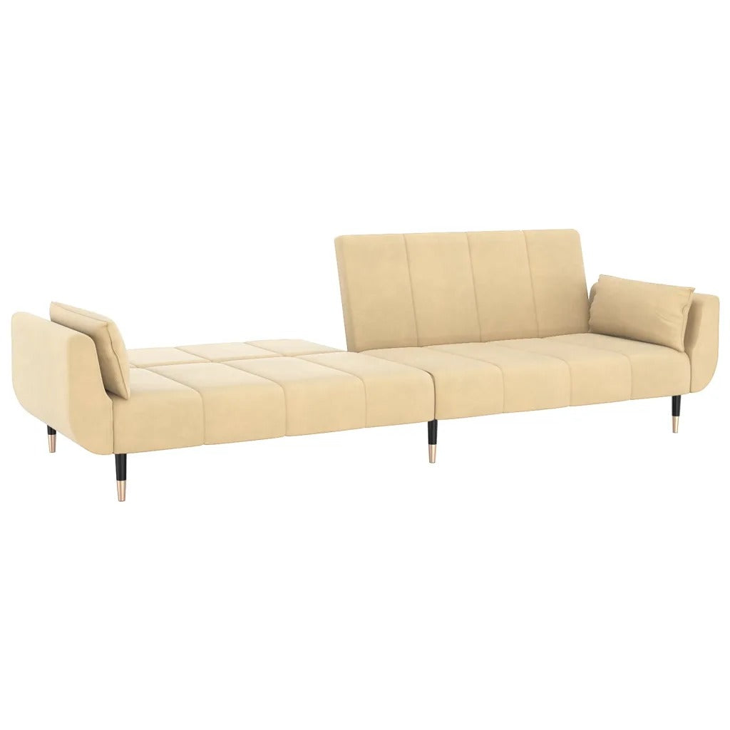 Canapé-Lit 2 places avec coussins L220cmxl84,5cmxH69cm DREW