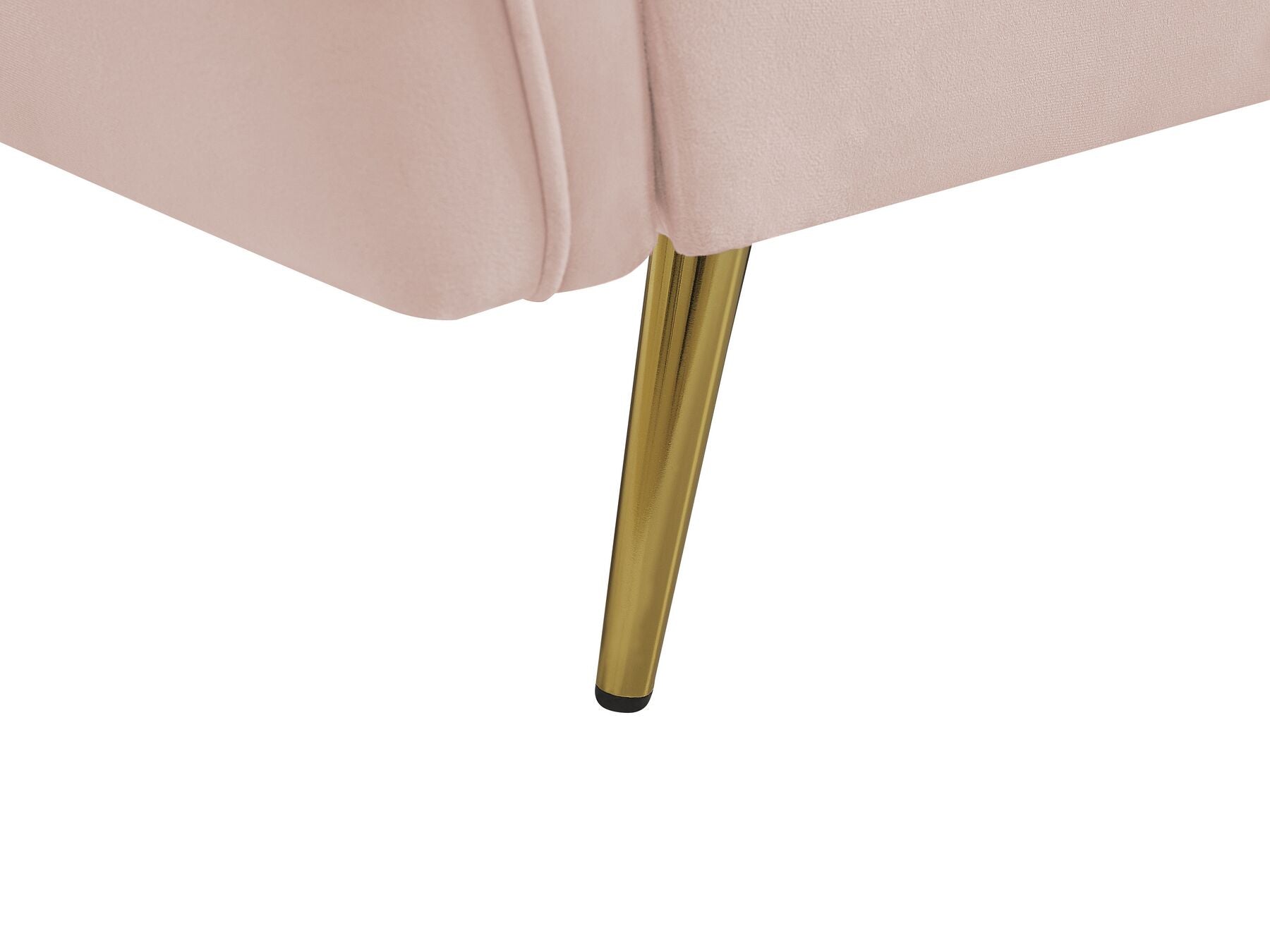 Canapé 3 places en Velours Rose L200cmxl80cmxH77cm OCEANE