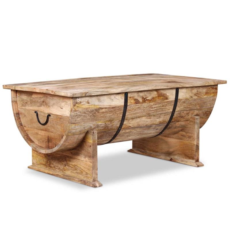 Table Basse Bois de Manguier Massif L88xl50xH40cm SAMANTHA