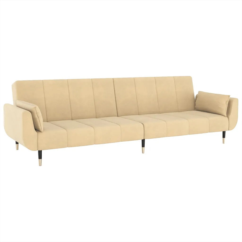 Canapé-Lit 2 places avec coussins L220cmxl84,5cmxH69cm DREW