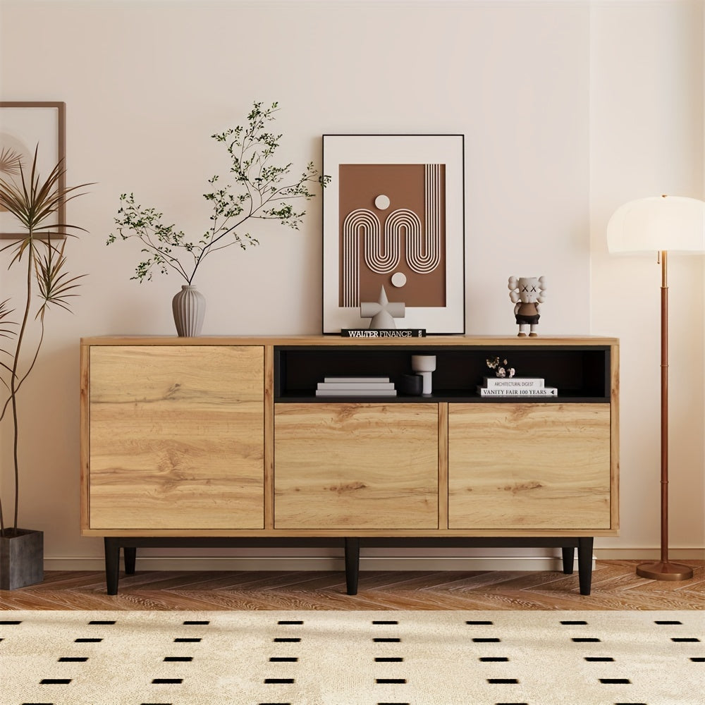 Buffet Moderne en Bois L160xl35xH76cm ROYA