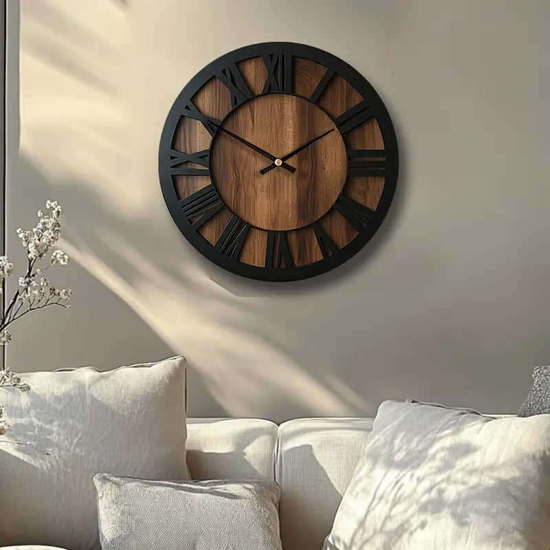 Horloge Murale ronde 100% Bois Manufacturé SAM