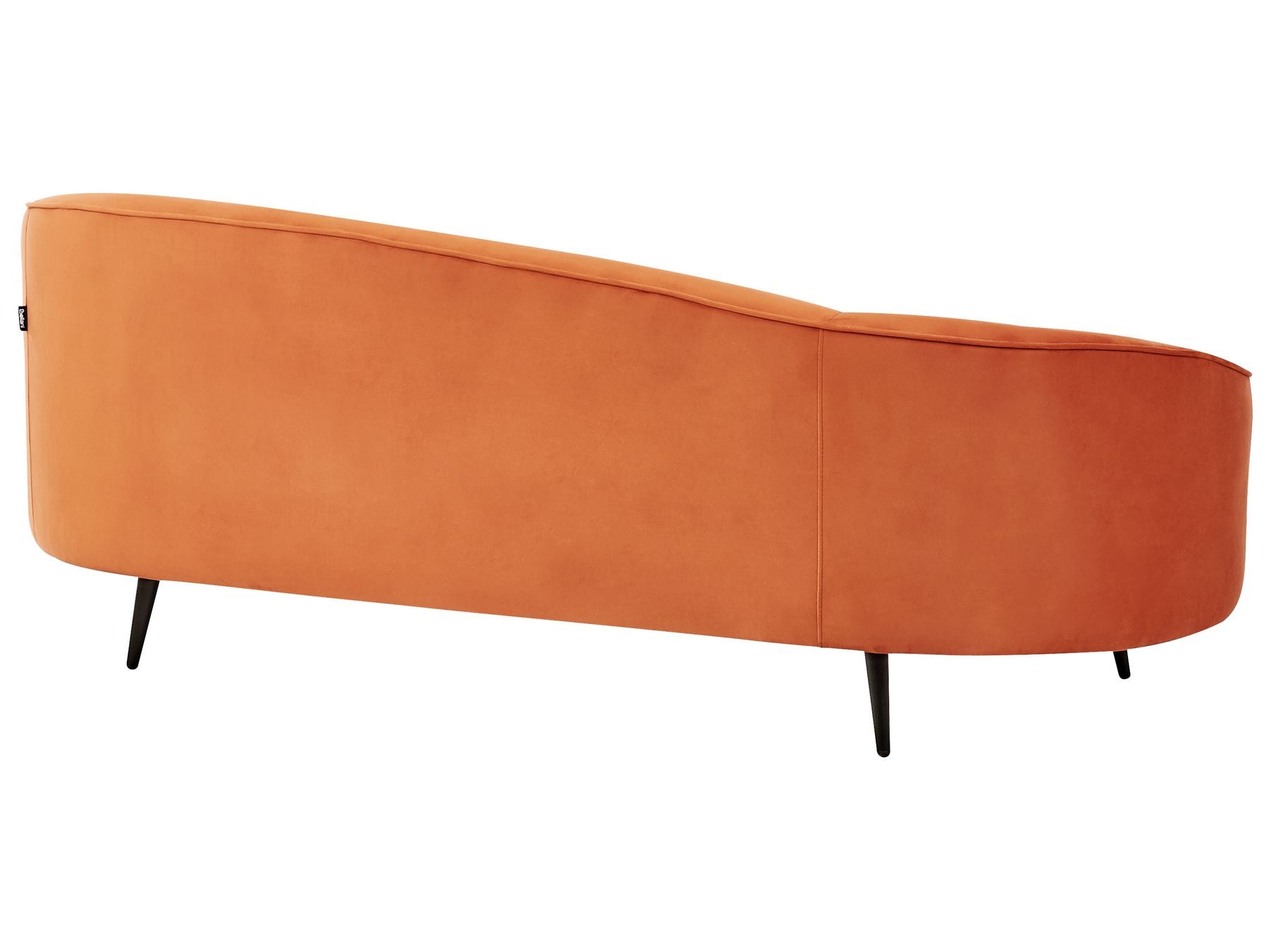 Canapé en velours 3 places Orange L183cmxl85cmxH75cm SNOOV