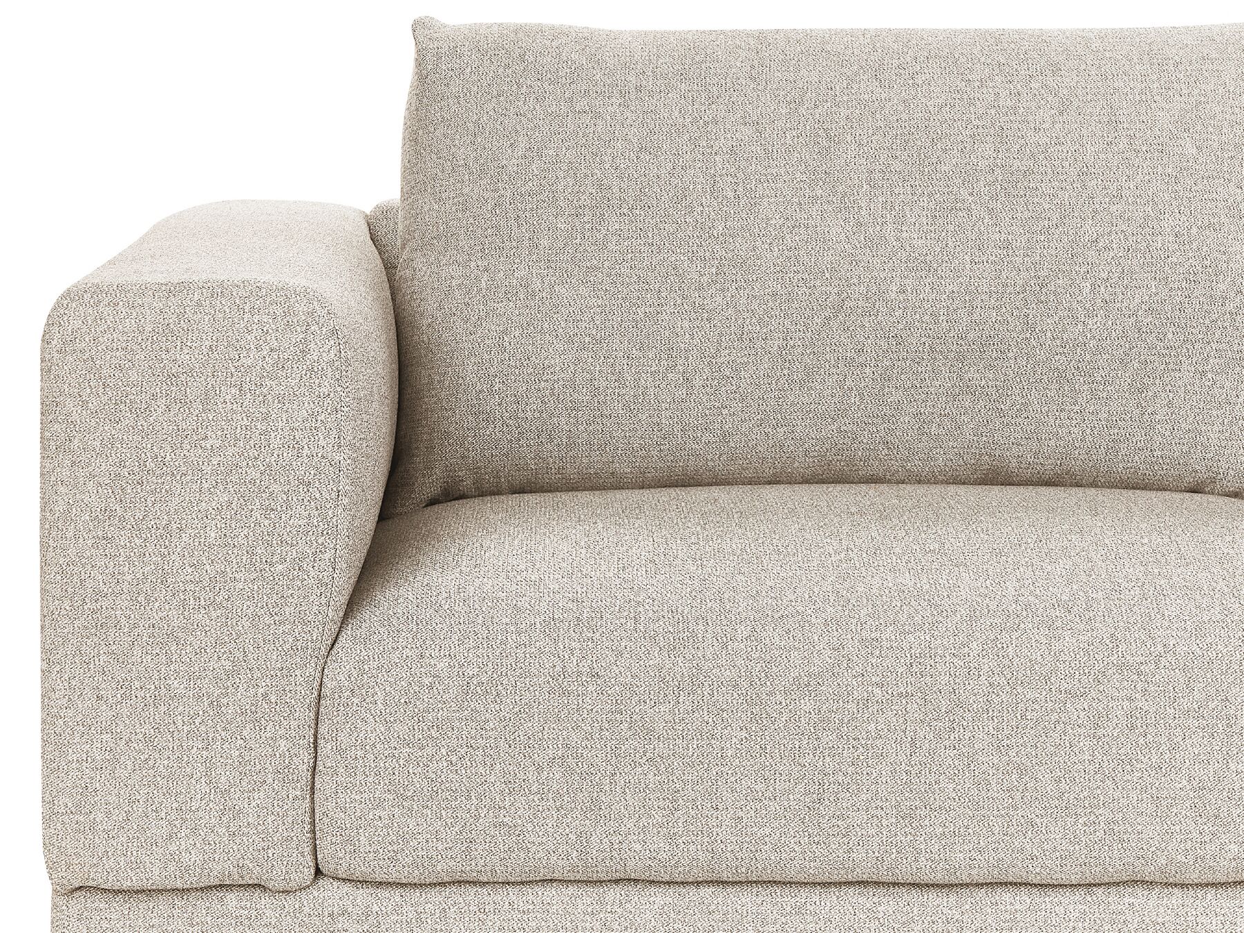 Canapé 3 places en tissu Beige L220cmxl84cmxH76cm BERGEN