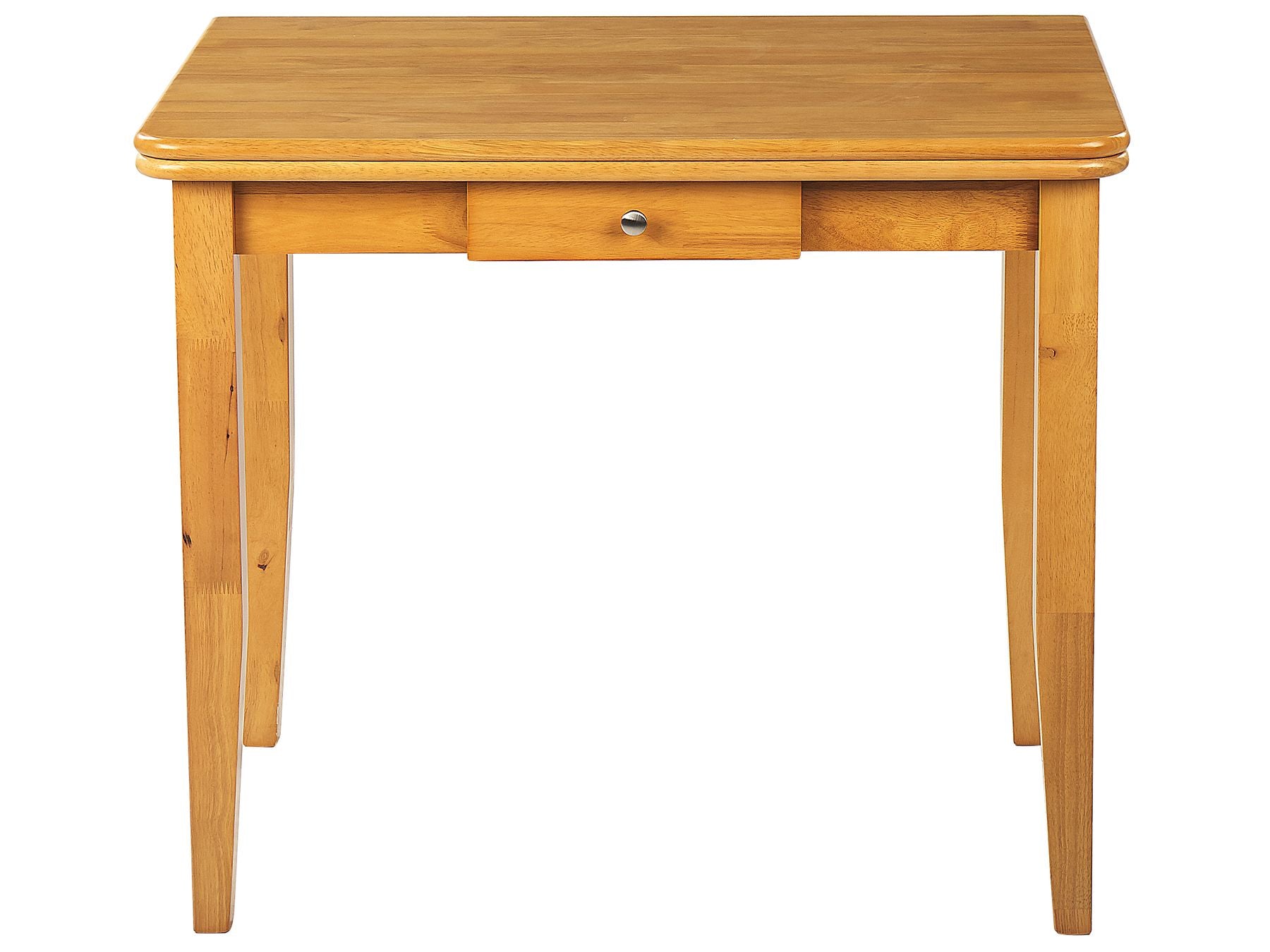Table à manger extensible en bois d'hévéa Marron de L90cm à L120cm MASIO