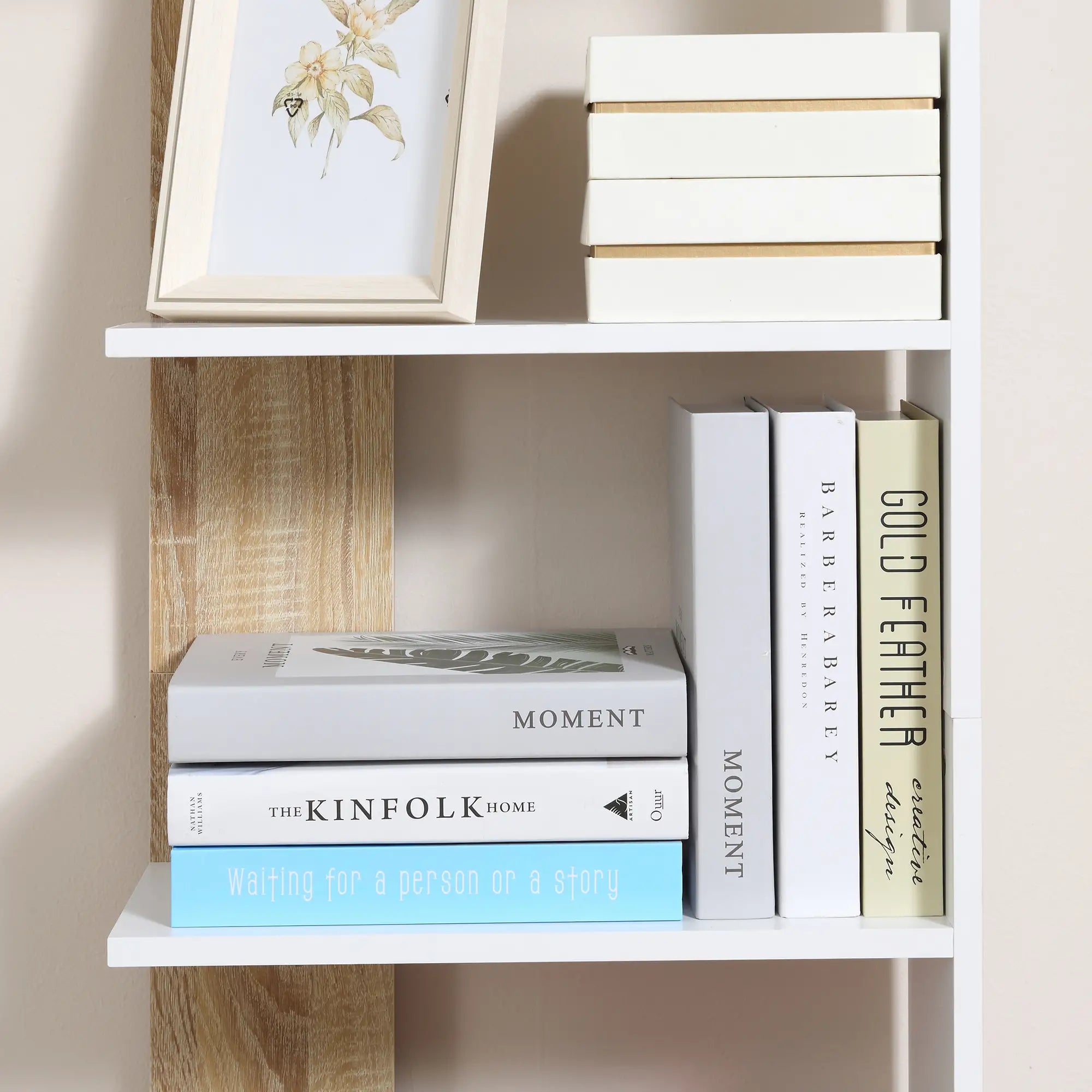 Bibliothèque étagère 5 Compartiments ouverts Design L45cmxl21cmxH170cm DJILALI