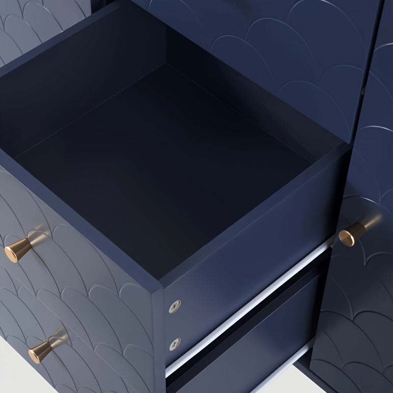 Commode Bleu Marine L120cmxl40cmxH82cm ALINE