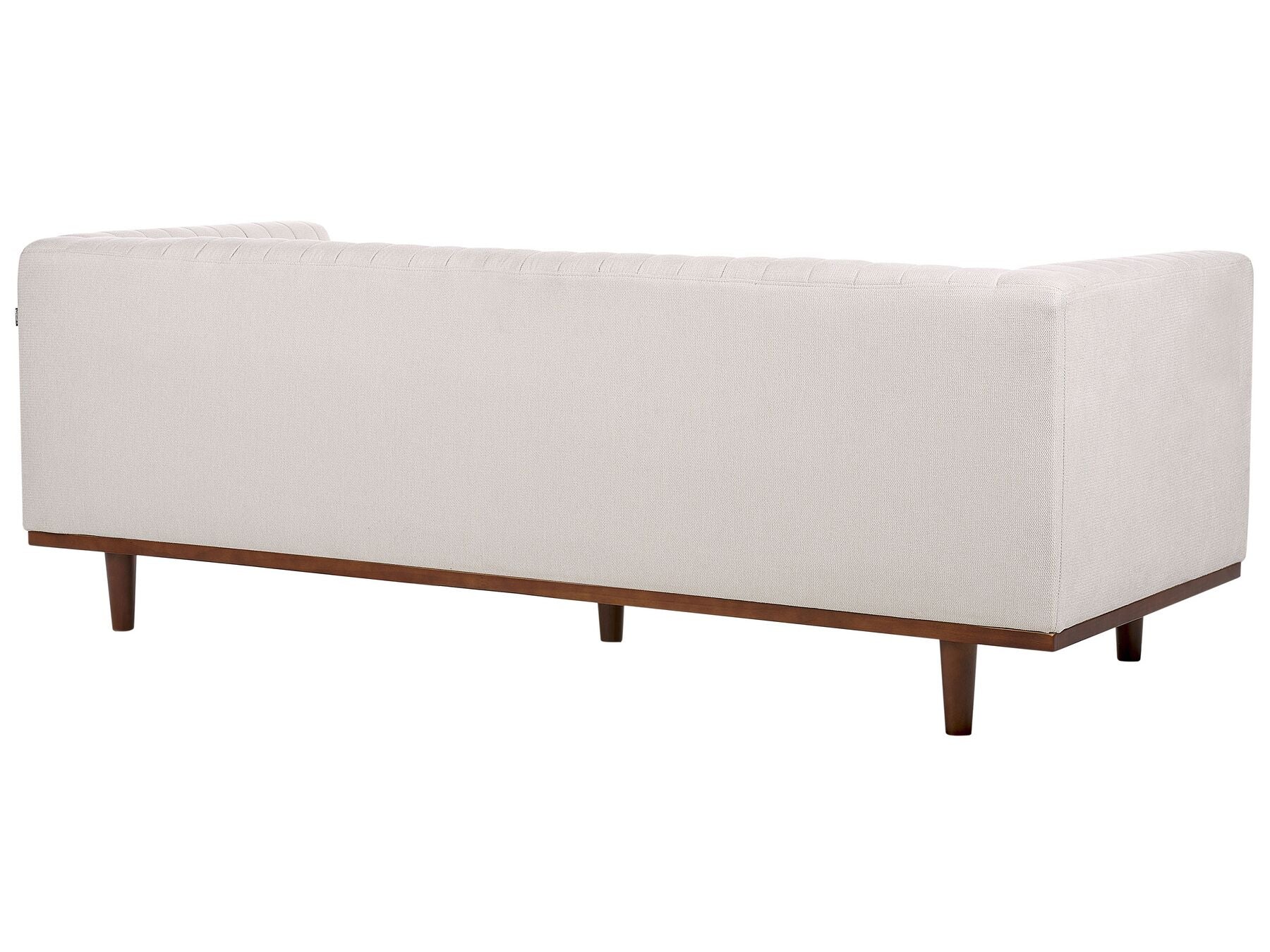 Canapé 3 places en tissu Beige L205cmxl82cmxH71cm MAGNA