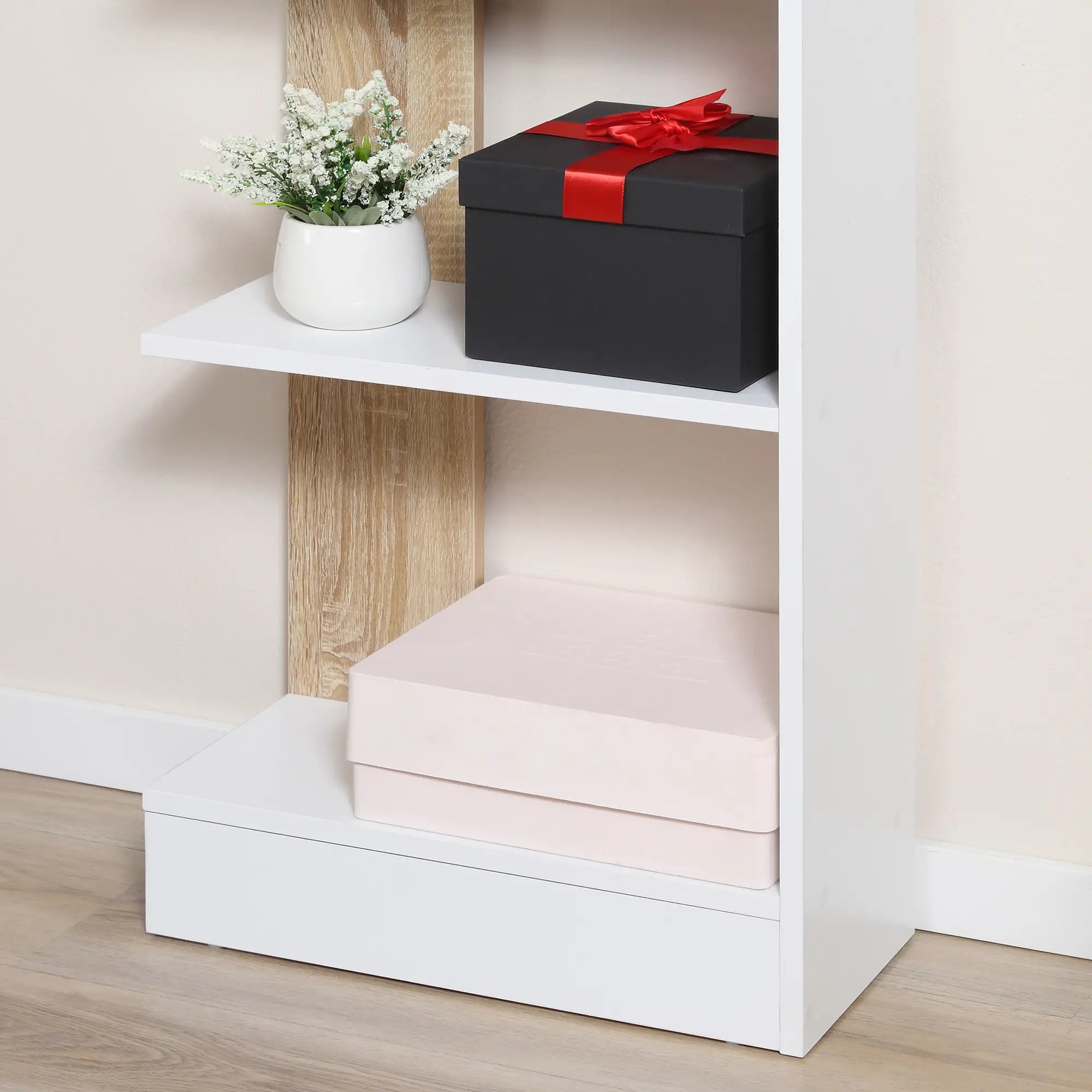 Bibliothèque étagère 5 Compartiments ouverts Design L45cmxl21cmxH170cm DJILALI