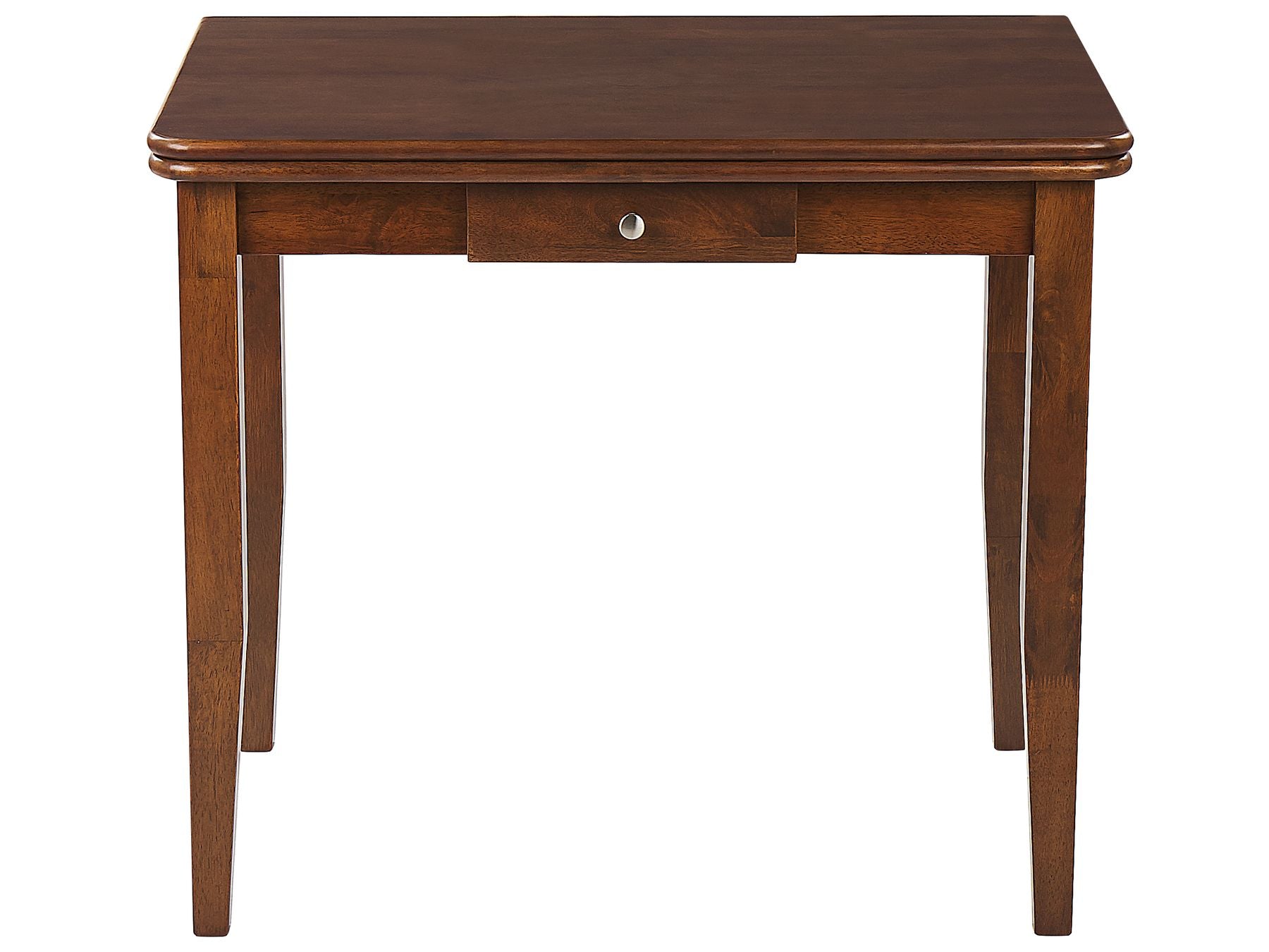 Table à manger extensible en bois d'hévéa Marron foncé de L90cm à L120cm MASIO