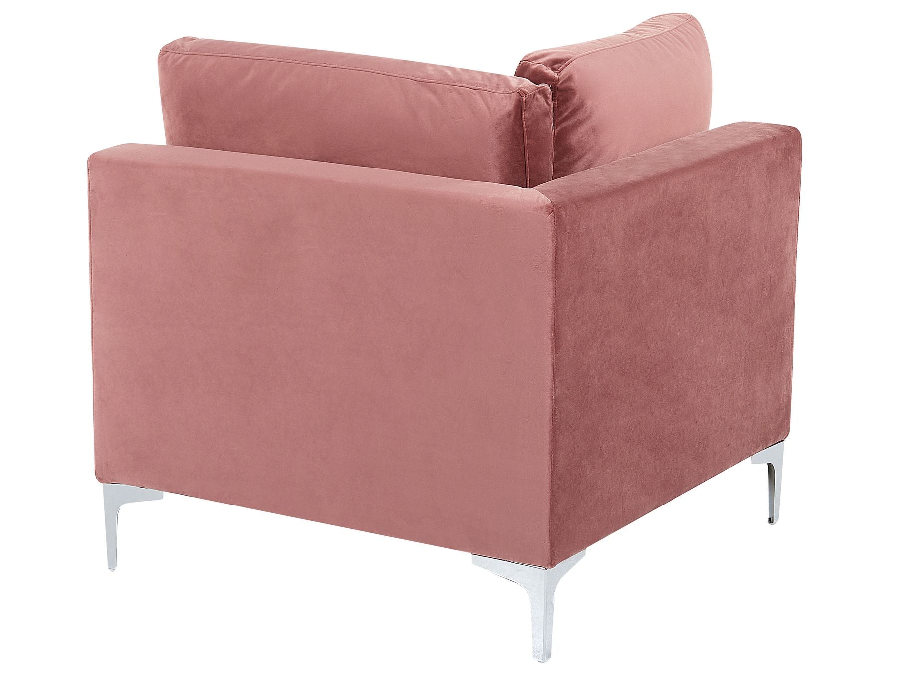 Canapé d'angle modulaire avec ottoman en velours Rose L300cmxl150cmxH84cm ZAVRIM