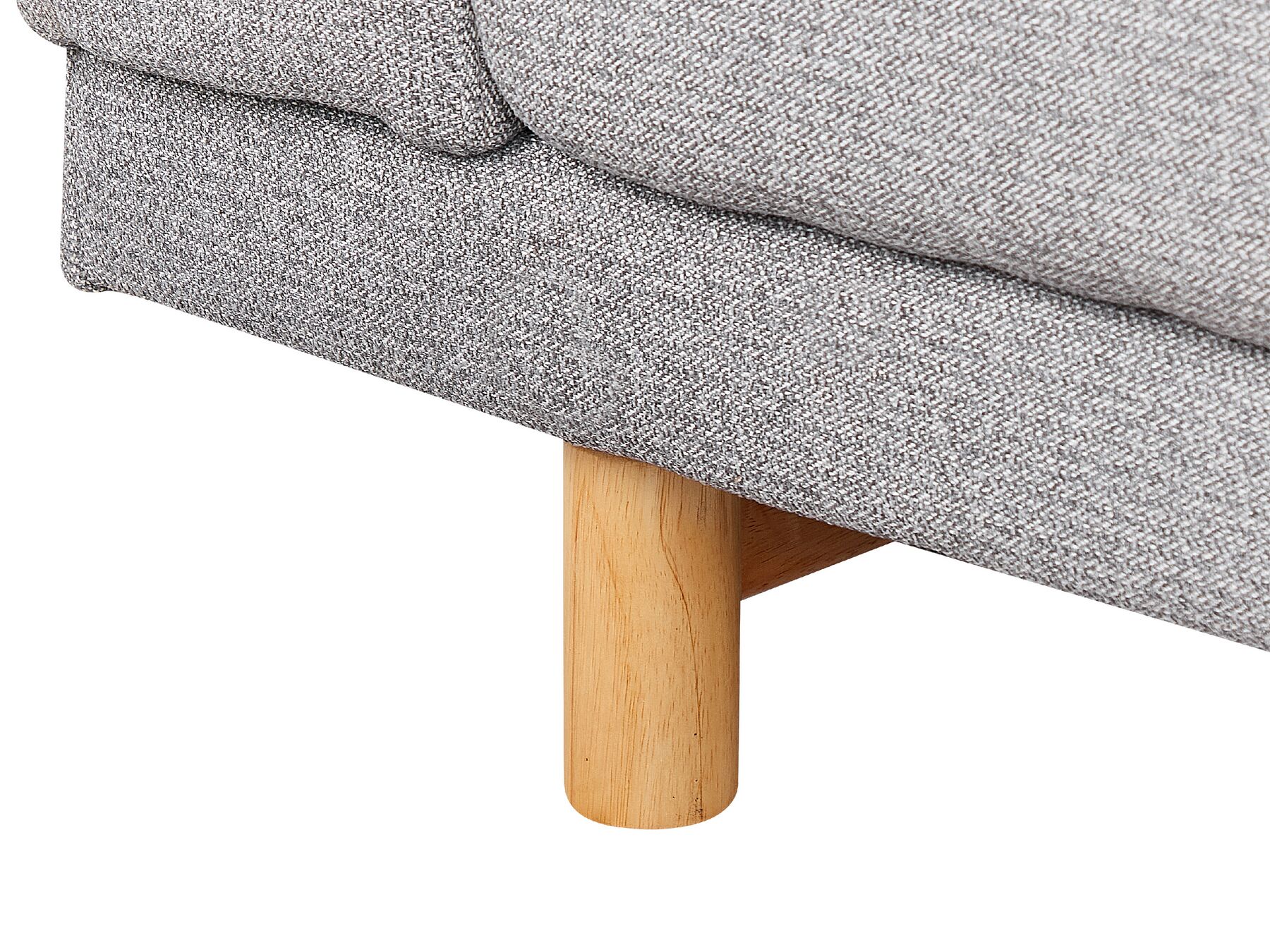 Canapé 3 places en tissu Gris L220cmxl84cmxH76cm BERGEN