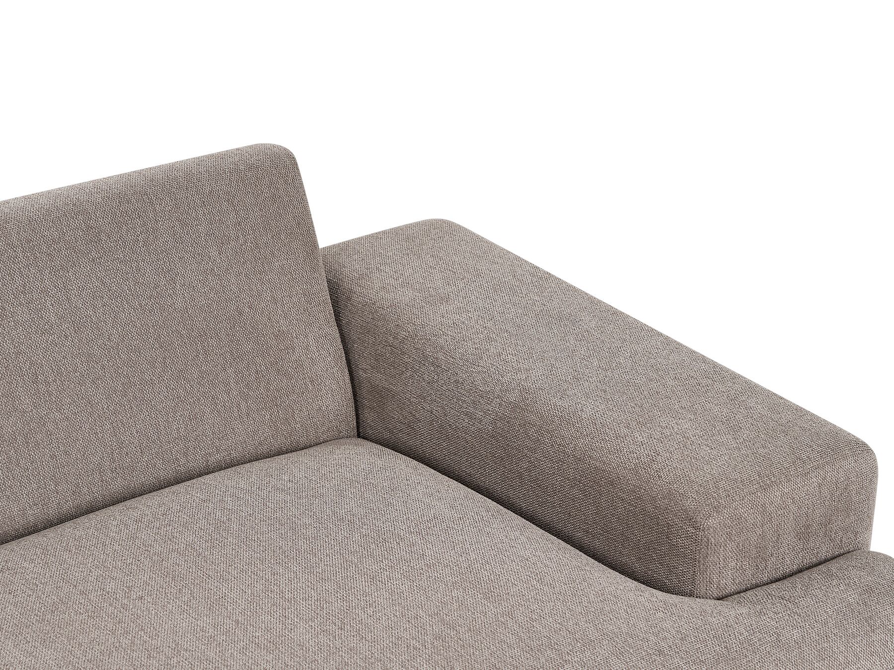 Canapé d'angle à droite en tissu Marron clair L316cmxl146cmxH79cm FLOYD
