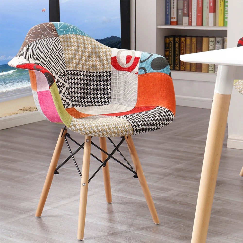 Ensemble x2 chaises Chic Design Patchwork