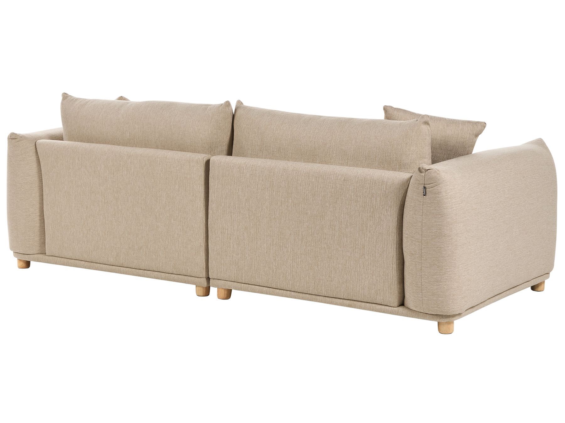 Canapé 3 places en tissu Beige clair L220cmxl104cmxH75cm MARNE
