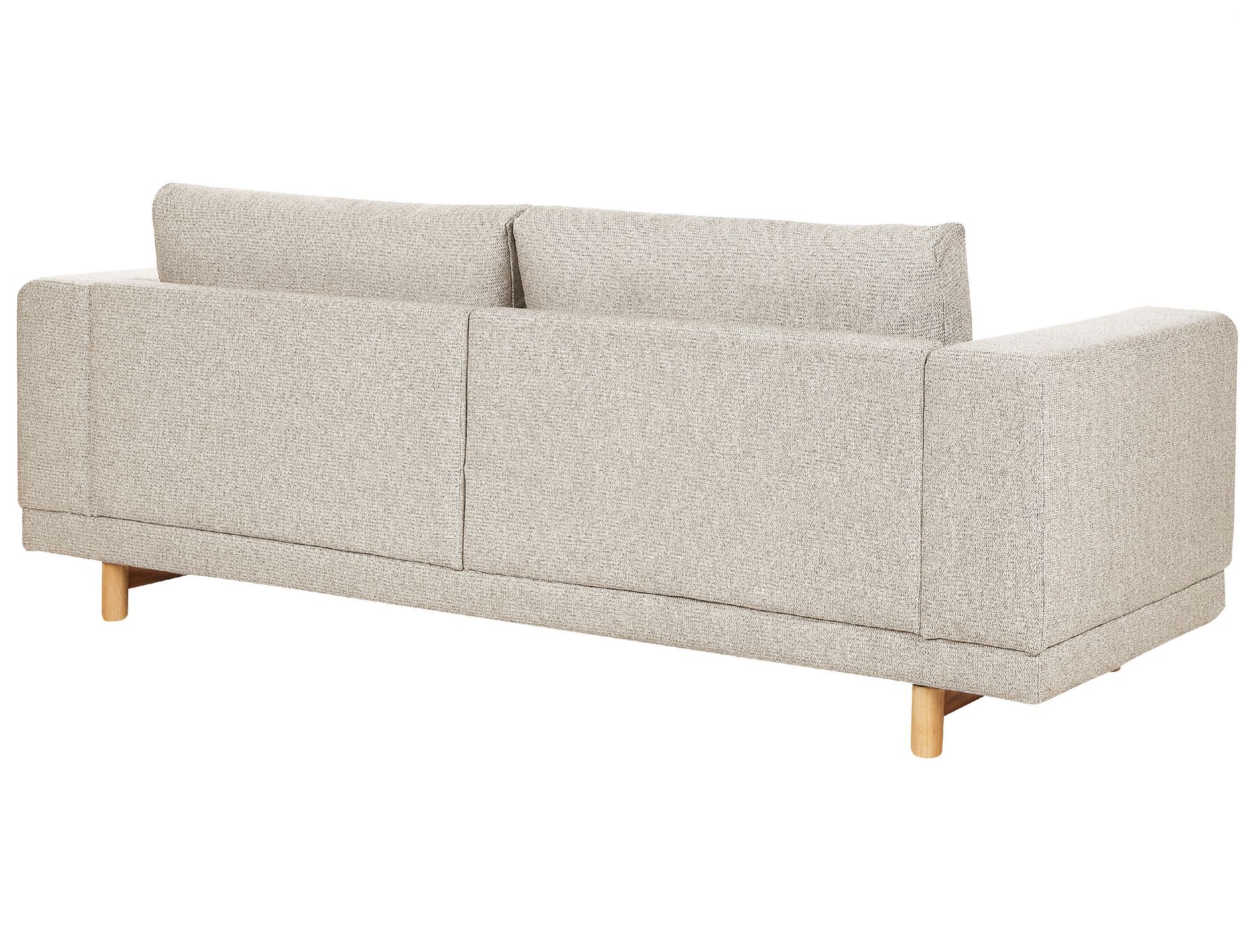 Canapé 3 places en tissu Beige L220cmxl84cmxH76cm BERGEN